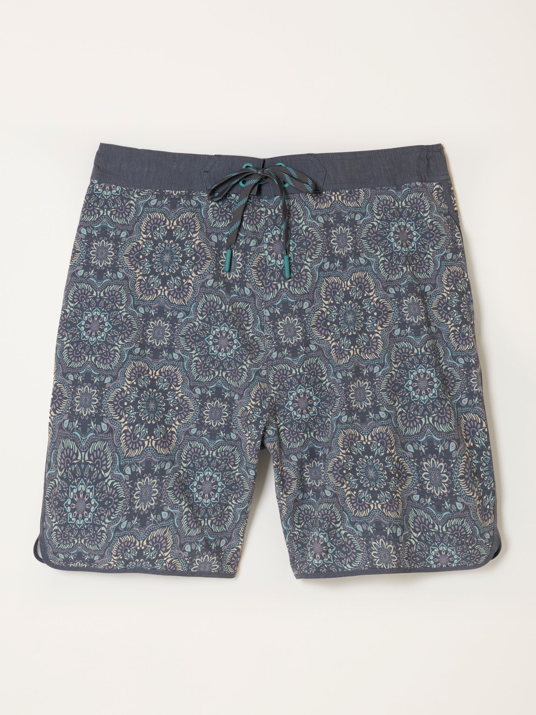 Navy Geo Flower Board Short - Image 6 of 6 Navy Geo Flower Board Short - Image 6 of 6