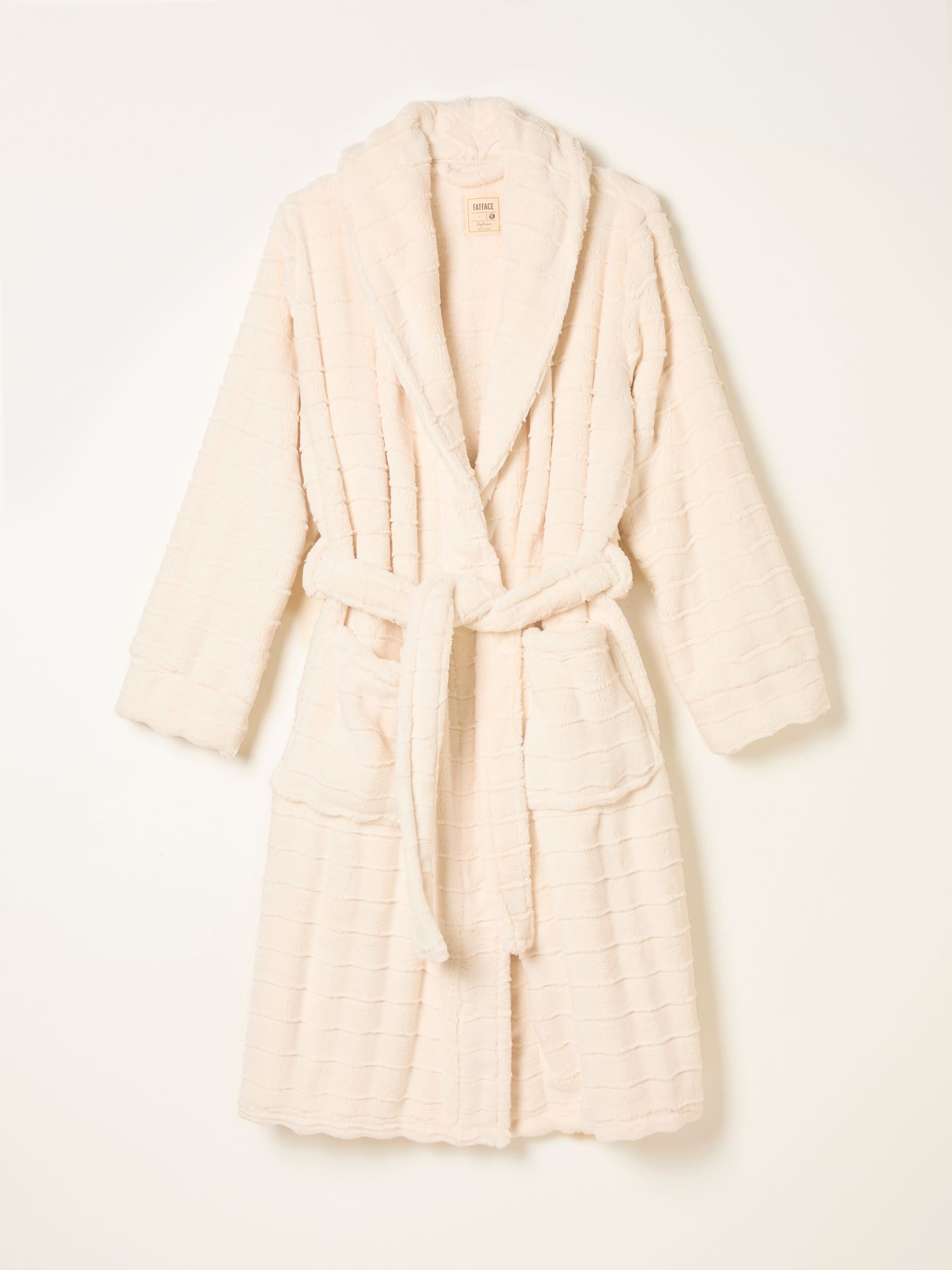 Ivory Cosy Textured Dressing Gown - Image 5 of 5