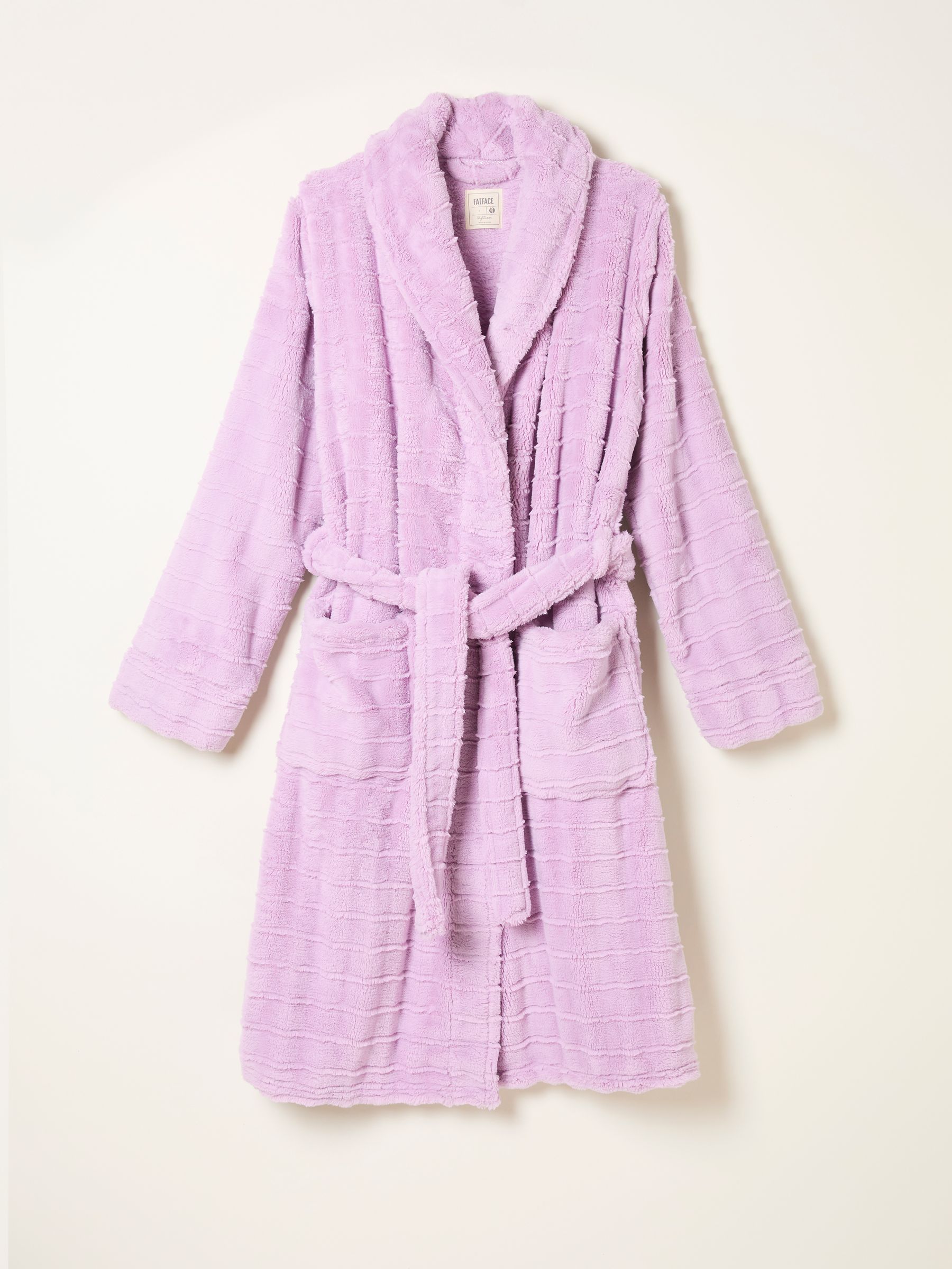 Lilac Purple Cosy Textured Dressing Gown - Image 5 of 5