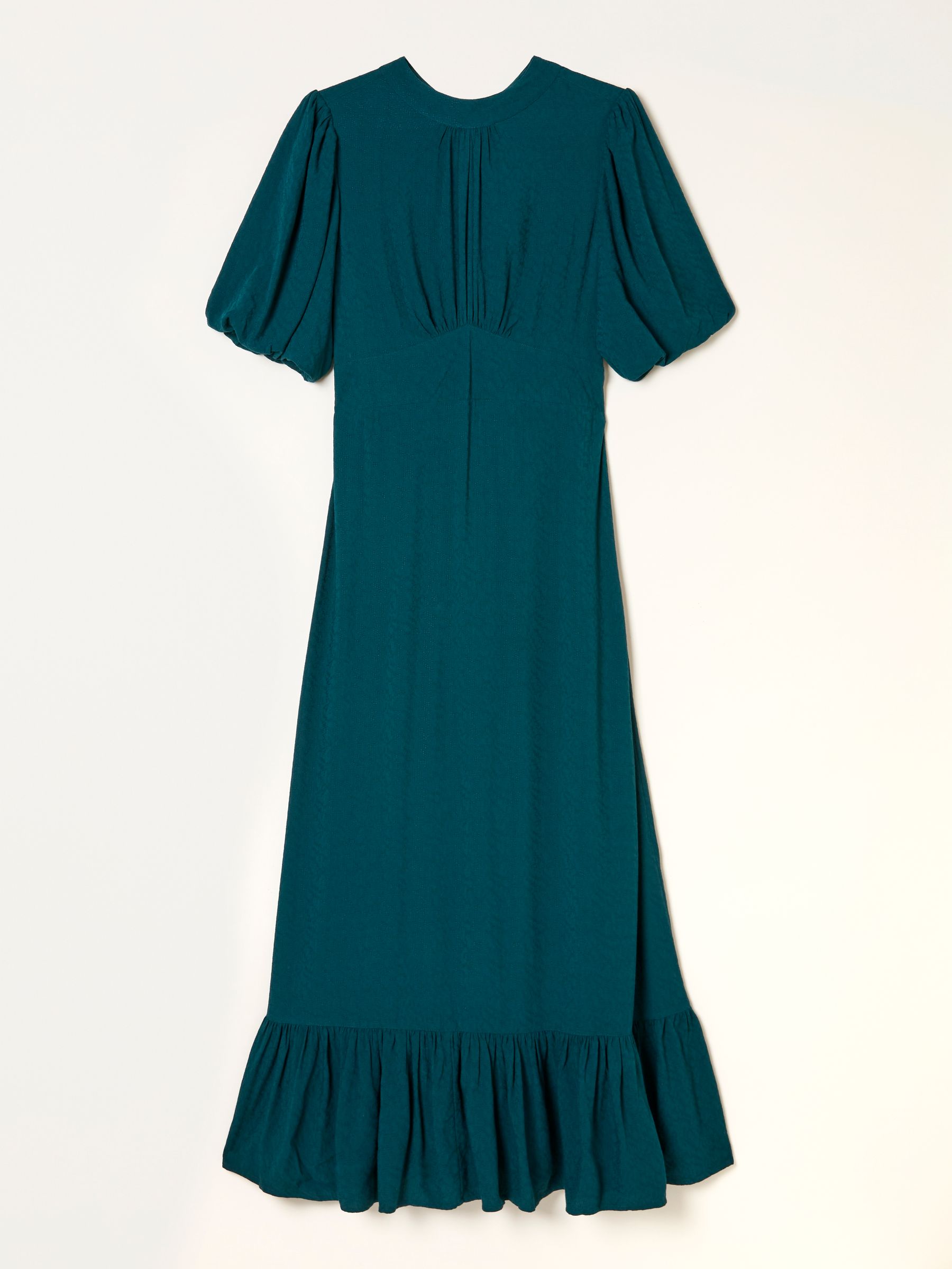 Mila Teal Blue Petite Midi Dress - Image 7 of 7
