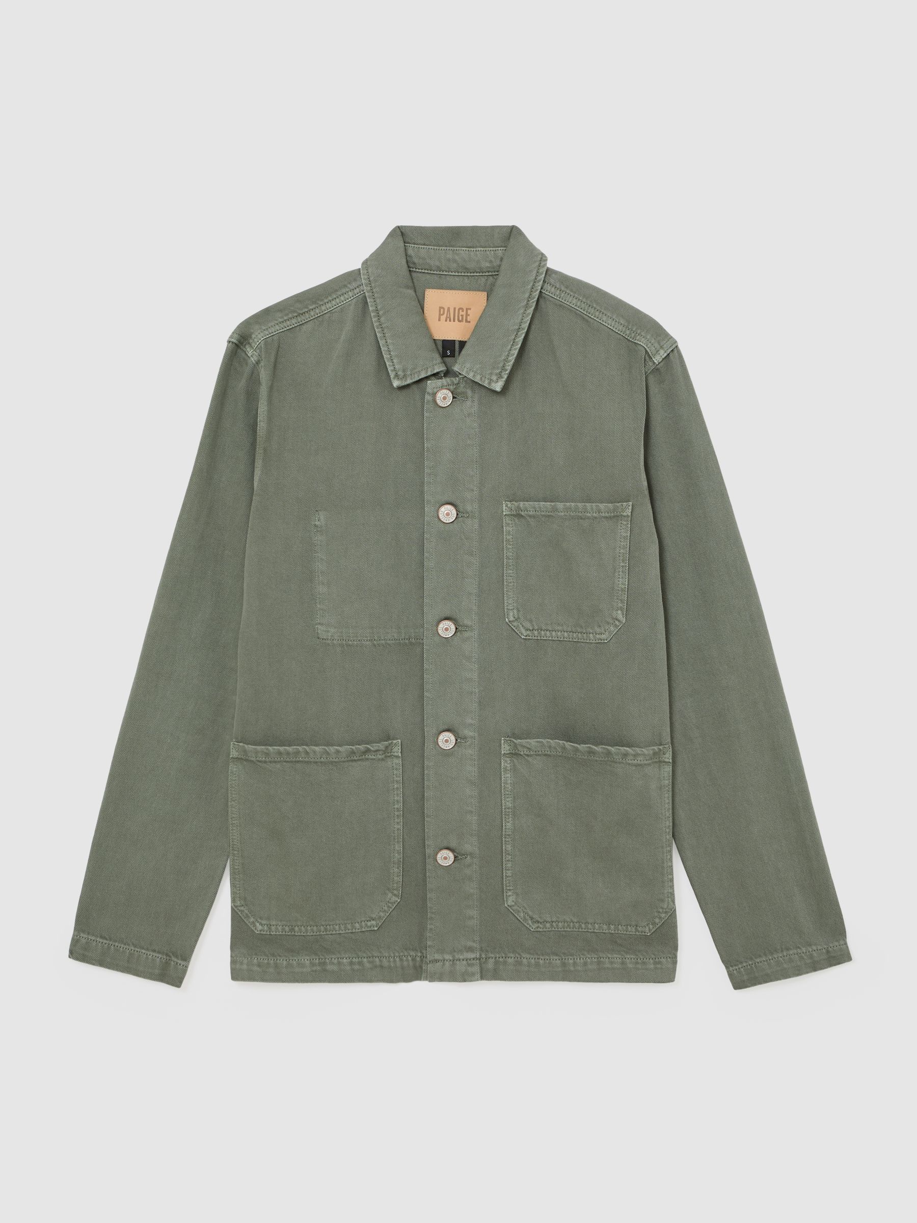 Paige Sidham Chore Jacket in Light Green - Image 2 of 5