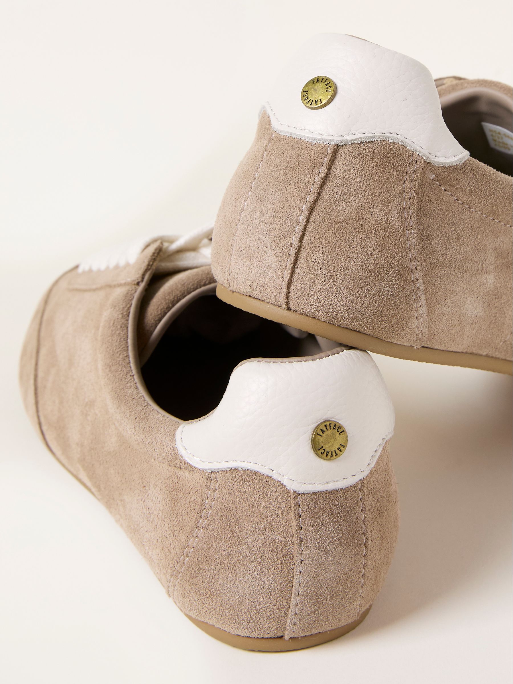 Light Brown Slim Ballet Suede Trainer - Image 2 of 3