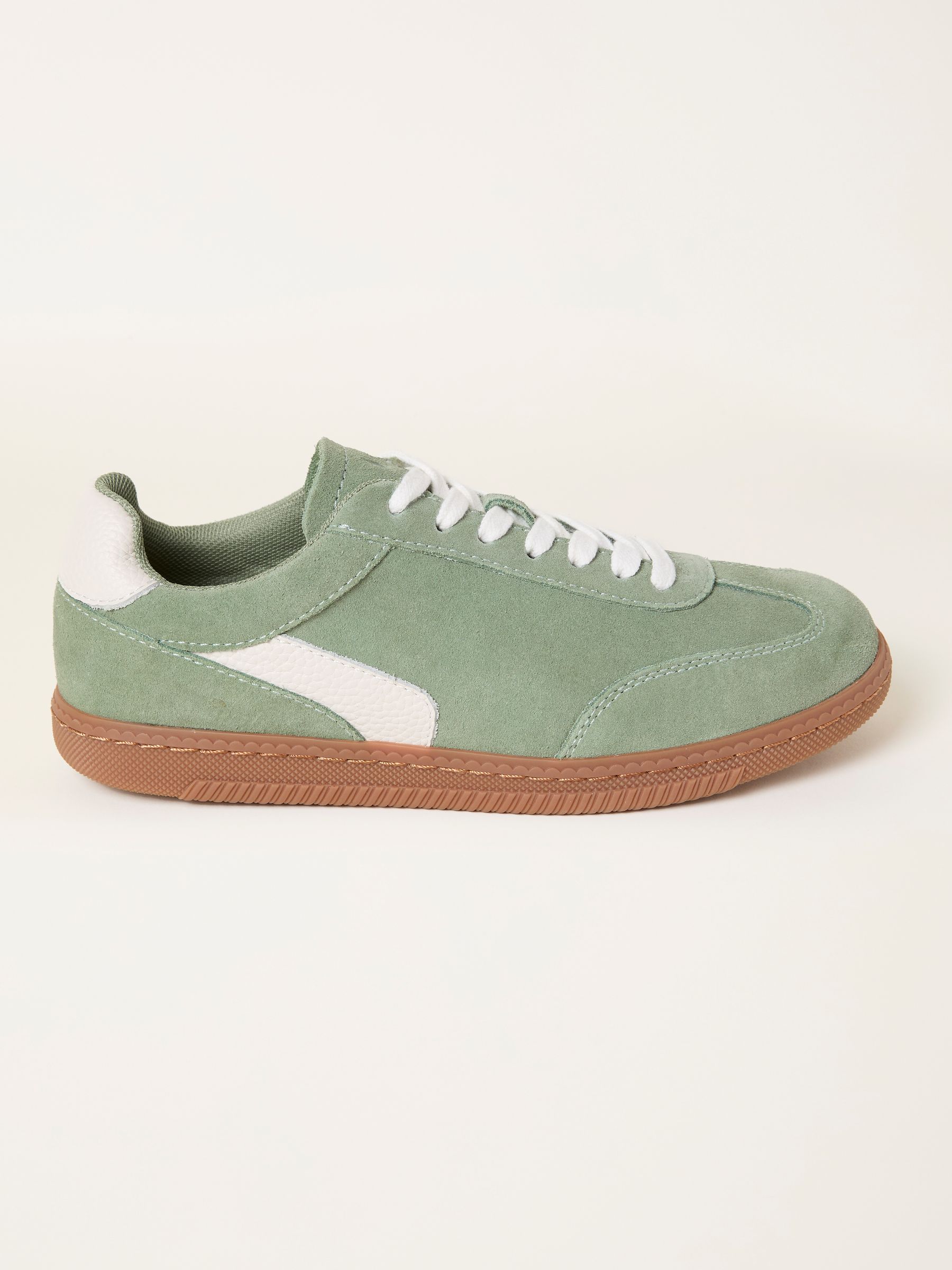 Fia Sage Green Retro Trainer - Image 1 of 3