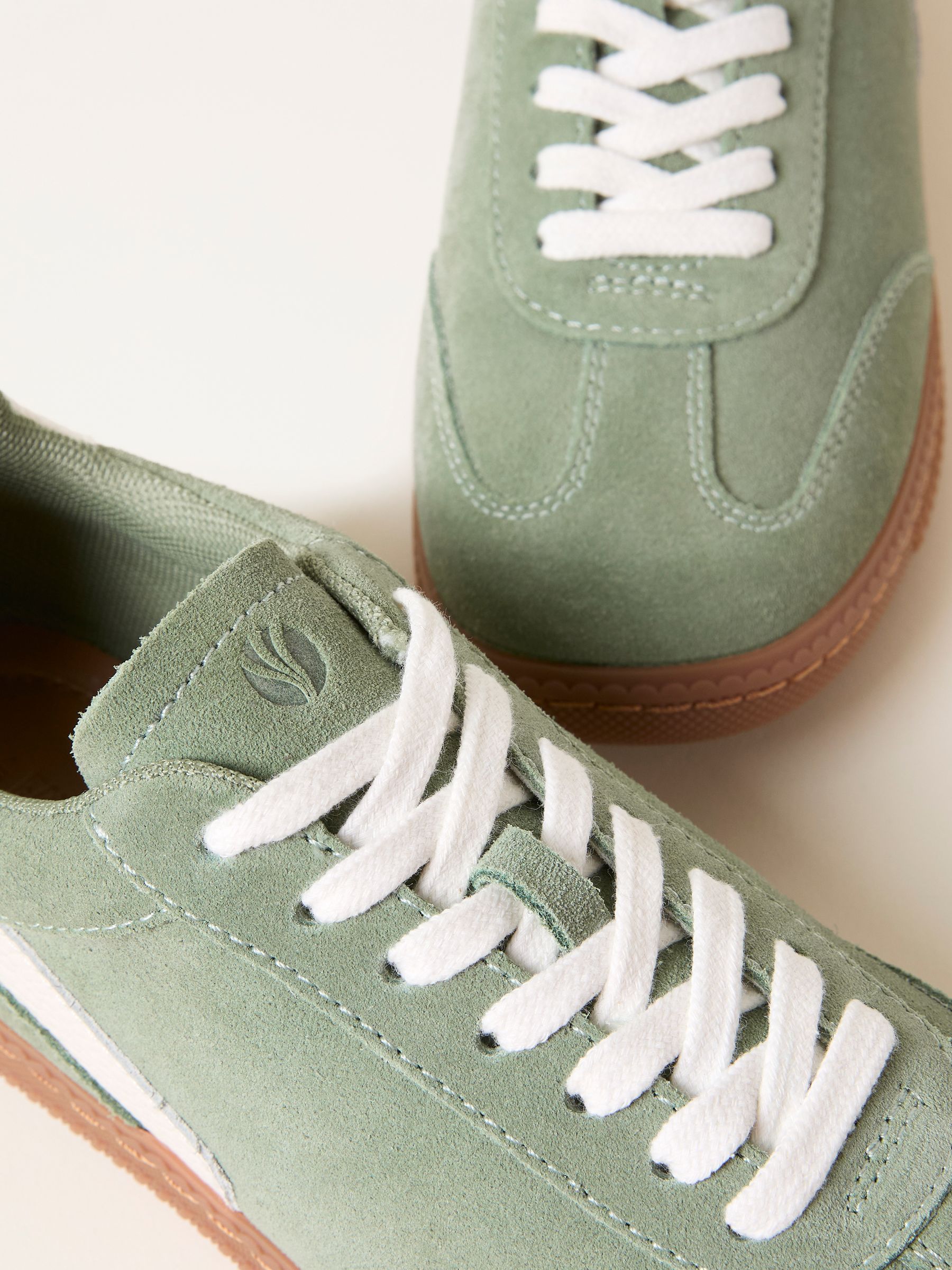 Fia Sage Green Retro Trainer - Image 2 of 3