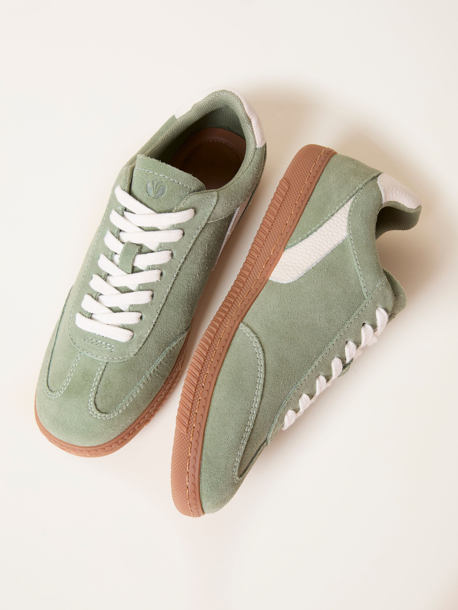 Fia Sage Green Retro Trainer - Image 3 of 3