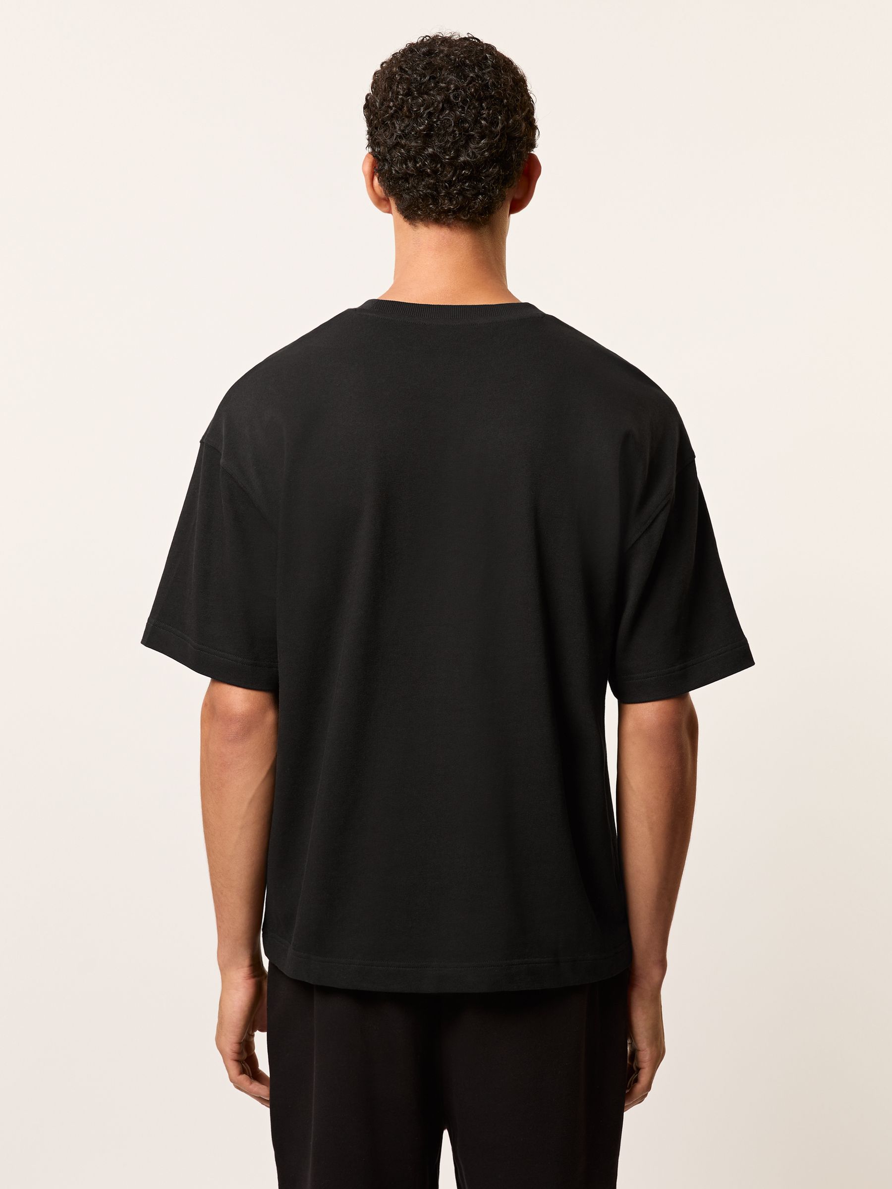 Monogram Cotton Relaxed-Fit T-Shirt in Black - image 4