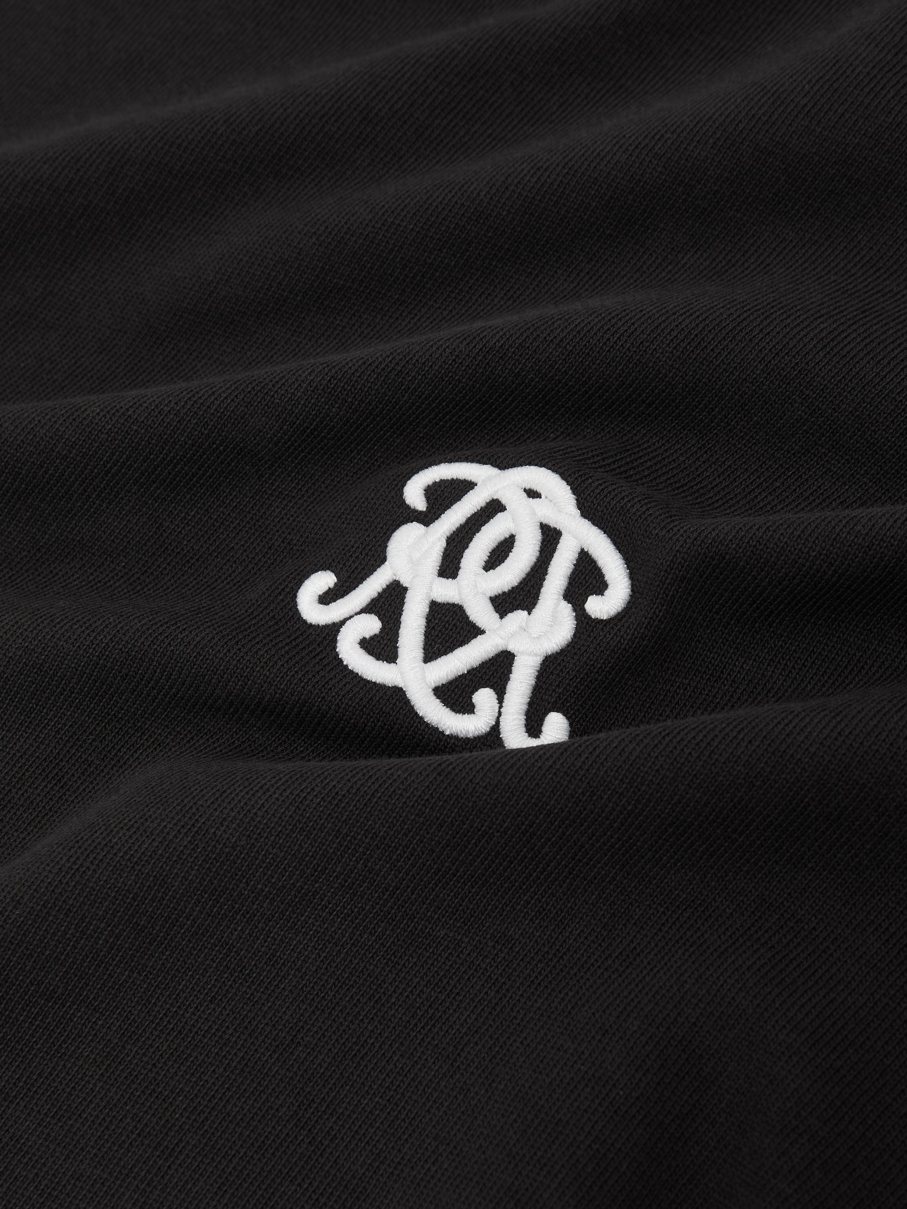 Monogram Cotton Relaxed-Fit T-Shirt in Black - image 3