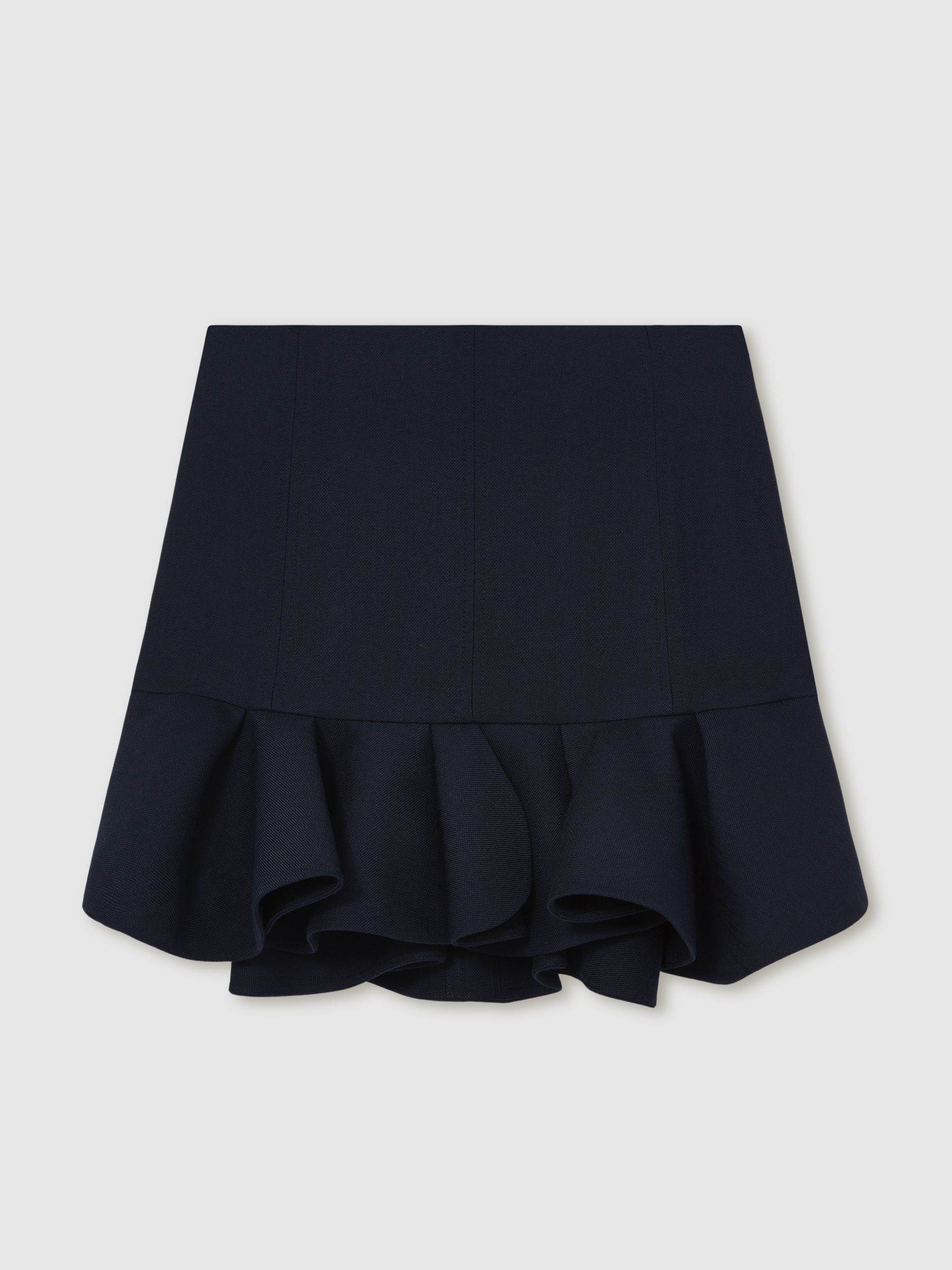 【海外限定】REISSスカート☆Navy Robin Ruffle-Hem Mini Skirt Reiss Ruffle-Hem Mini Skirt in Navy | REISS