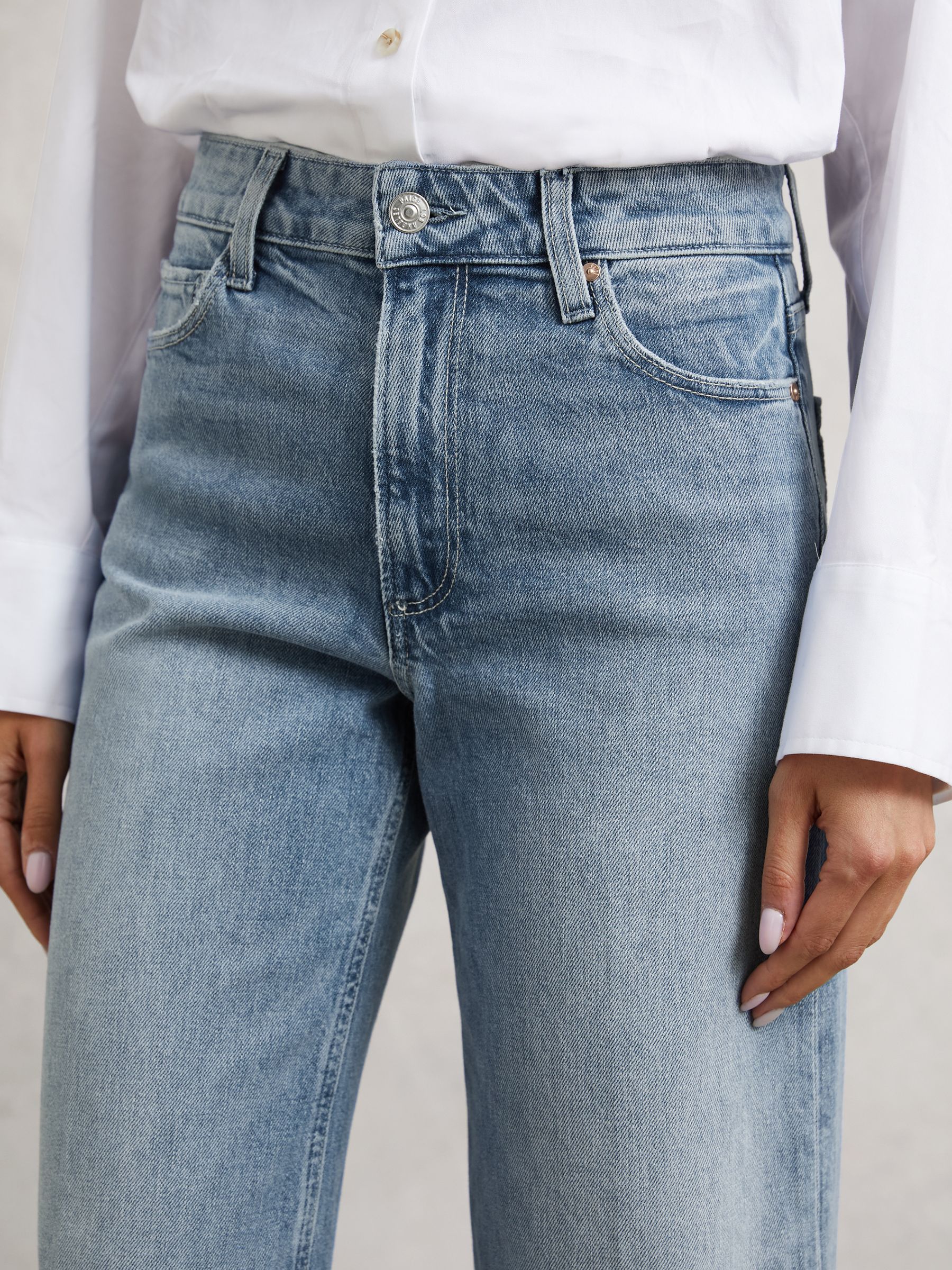 Paige Anessa Jeans in Light Blue - Image 3 of 5