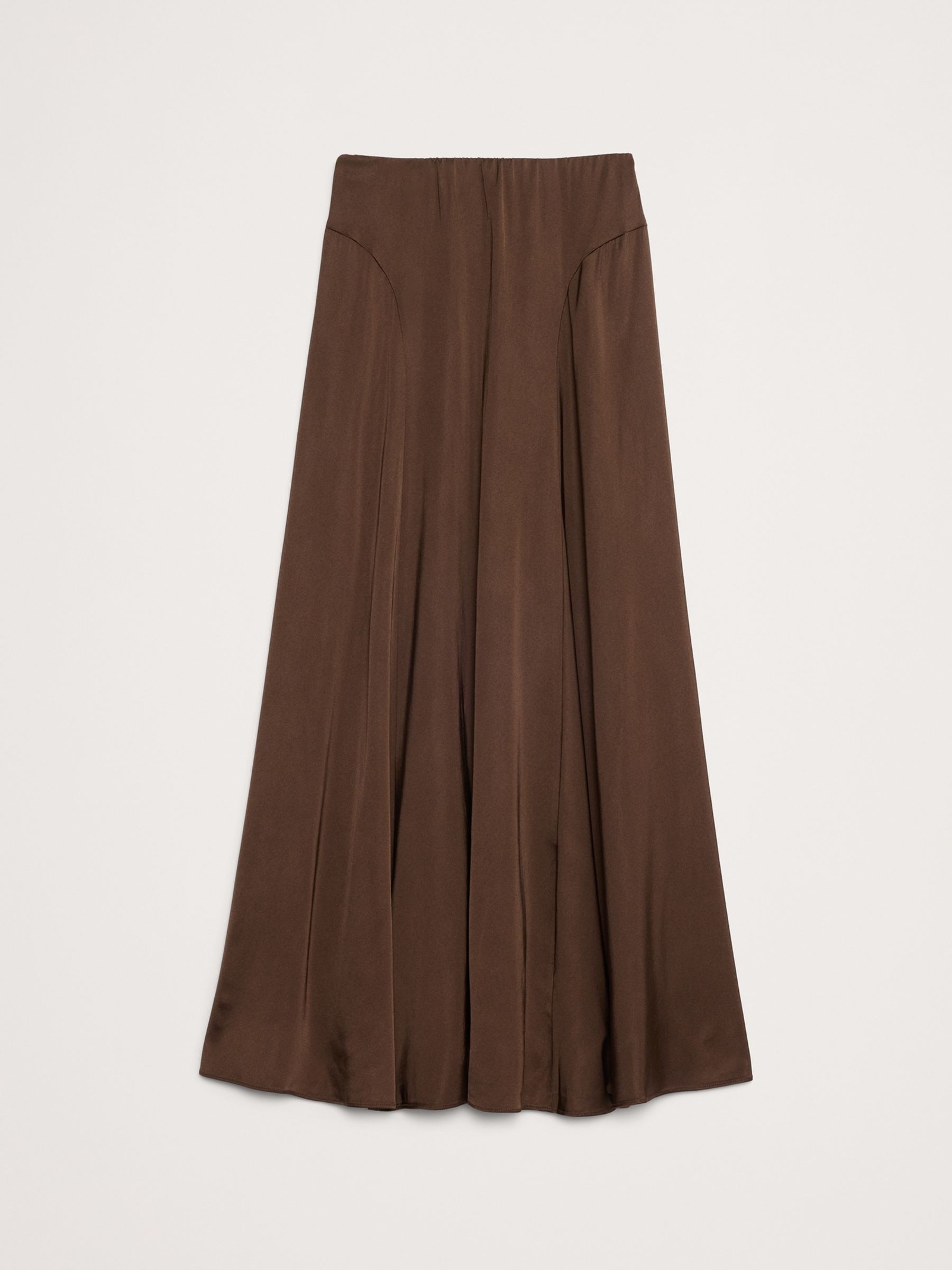 Banana Republic Brown Stretch Satin Maxi Skirt - Image 4 of 4