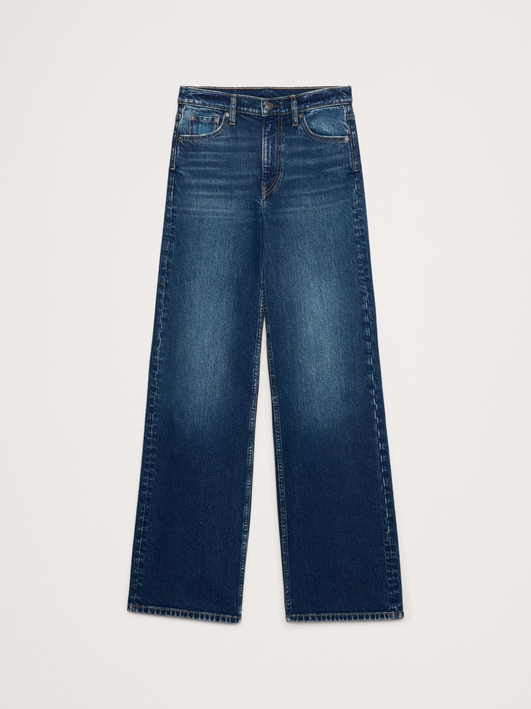 Banana Republic Indigo Blue The Icon Classic Wide-Leg Jeans - Image 5 of 5