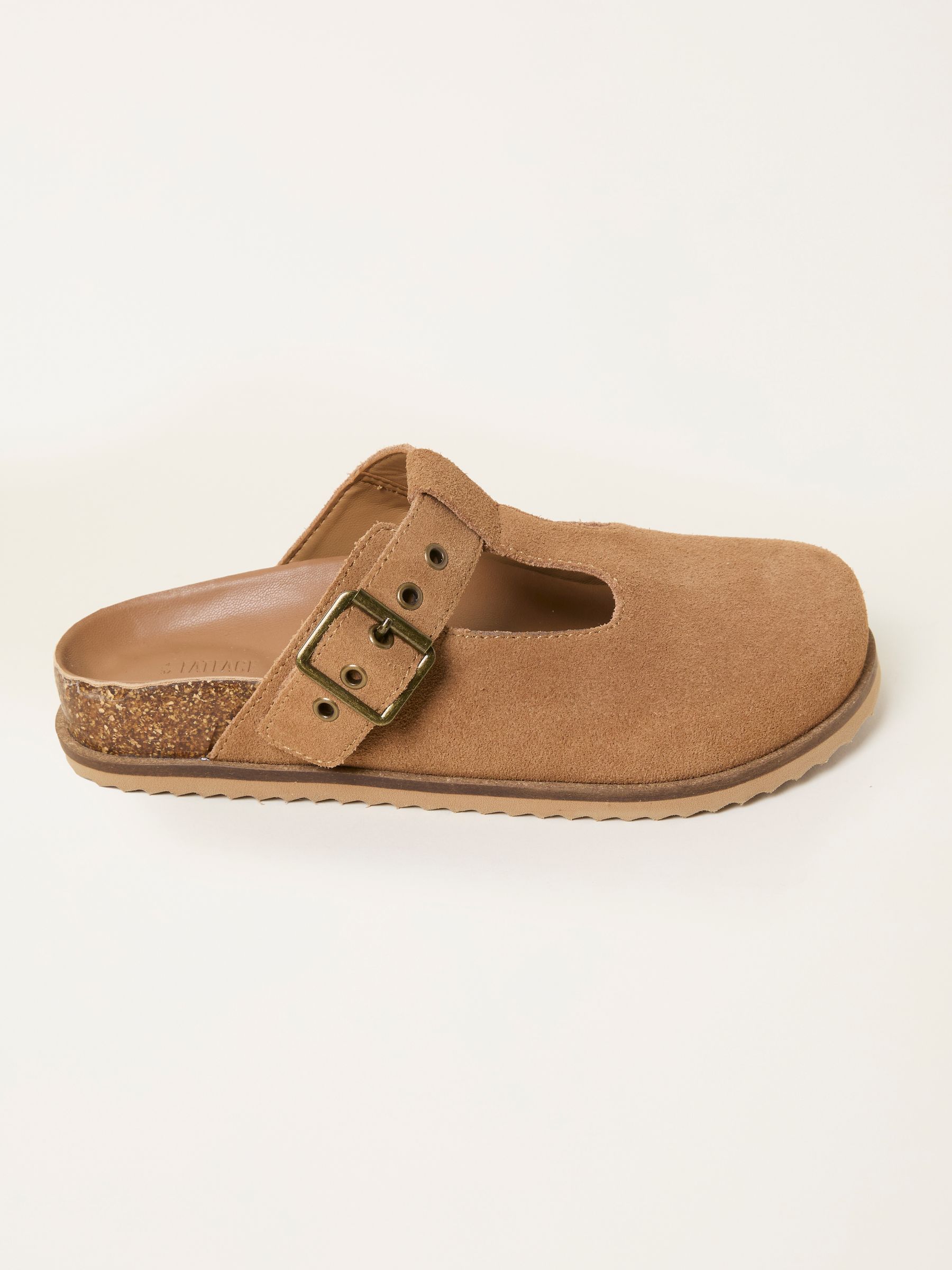 Tan Brown T Bar House Shoe - Image 1 of 3