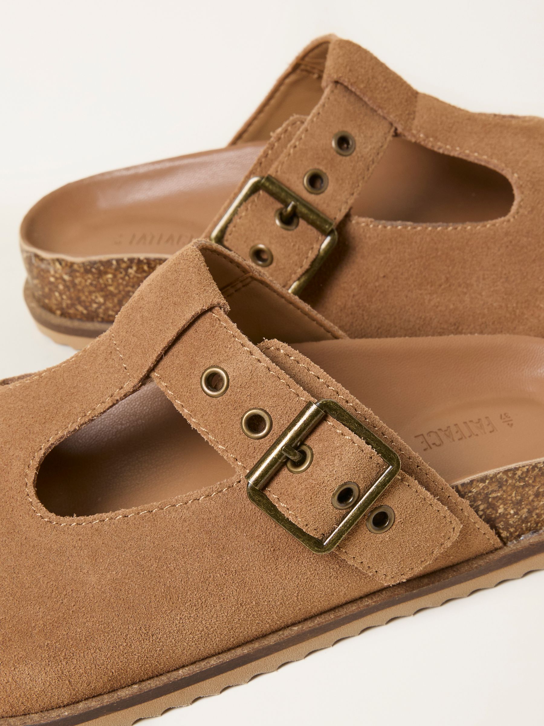 Tan Brown T Bar House Shoe - Image 2 of 3 Tan Brown T Bar House Shoe - Image 2 of 3