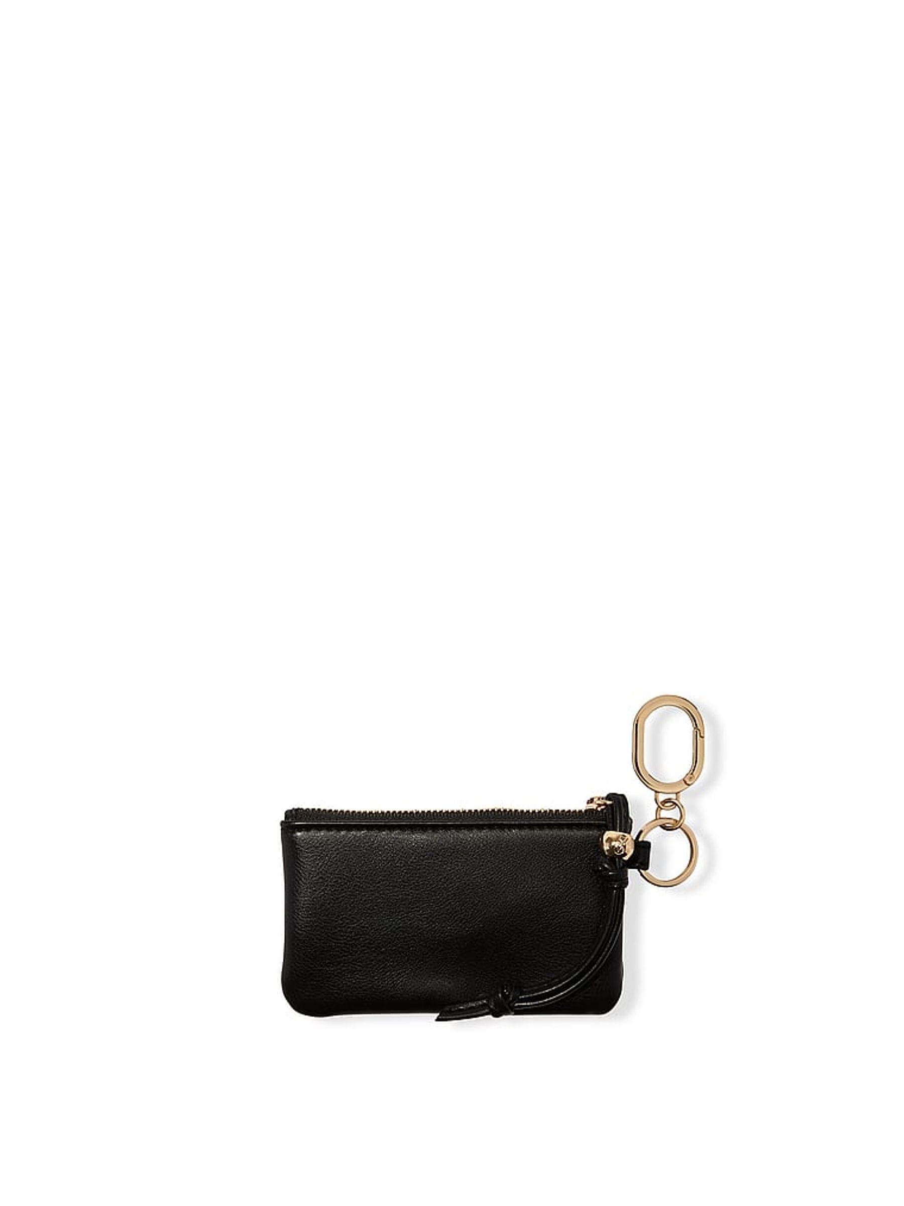Black Nappa Purse Keyring - Image 1 of 2