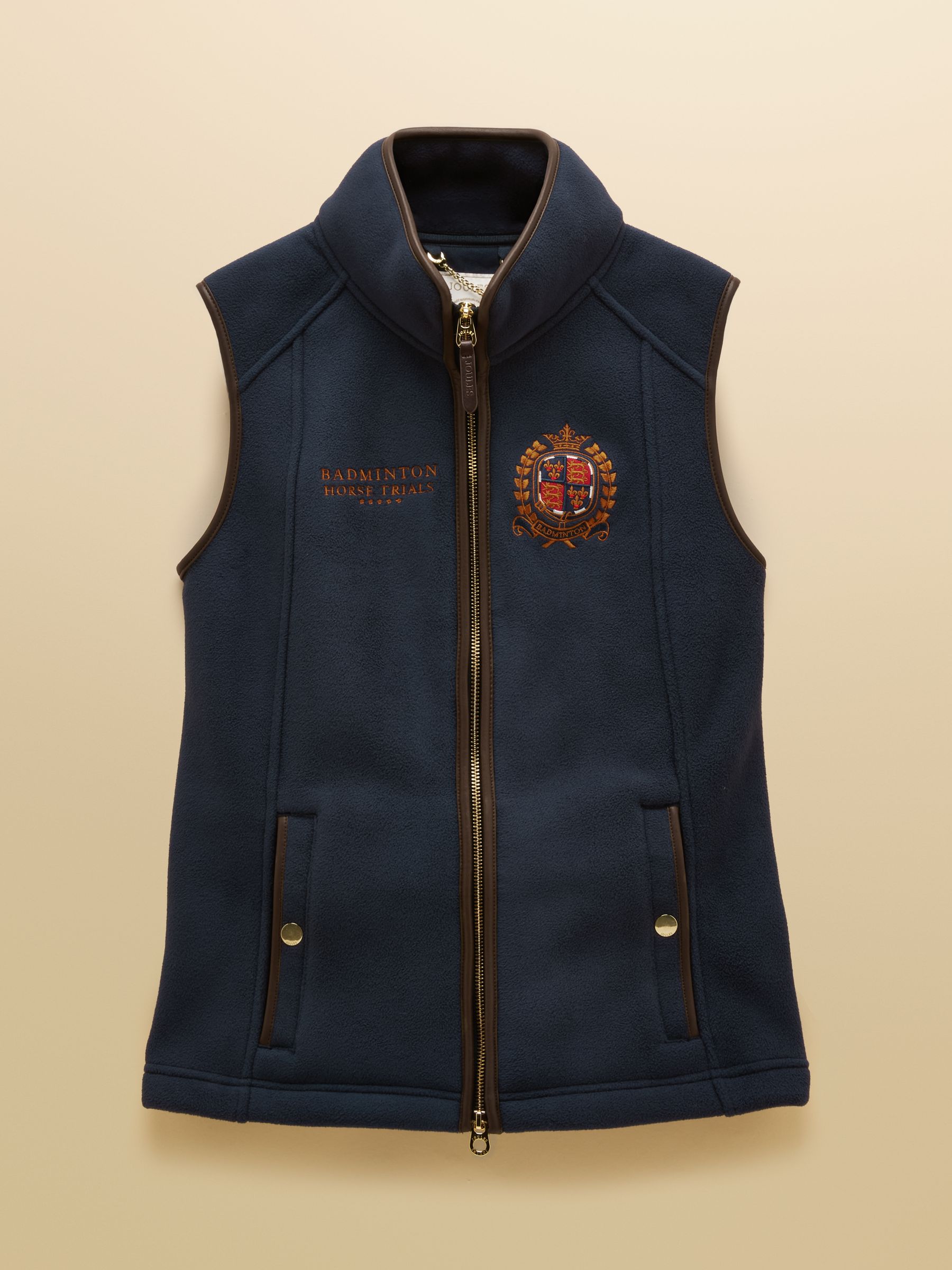Official Badminton Navy Heritage Fleece Gilet - Image 12 of 12