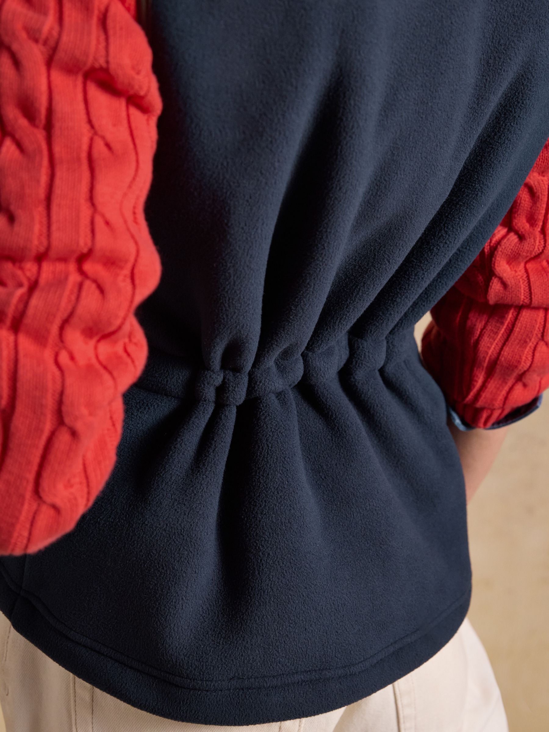 Official Badminton Navy Blue Horse Trials Heritage Fleece Gilet - Image 14 of 15