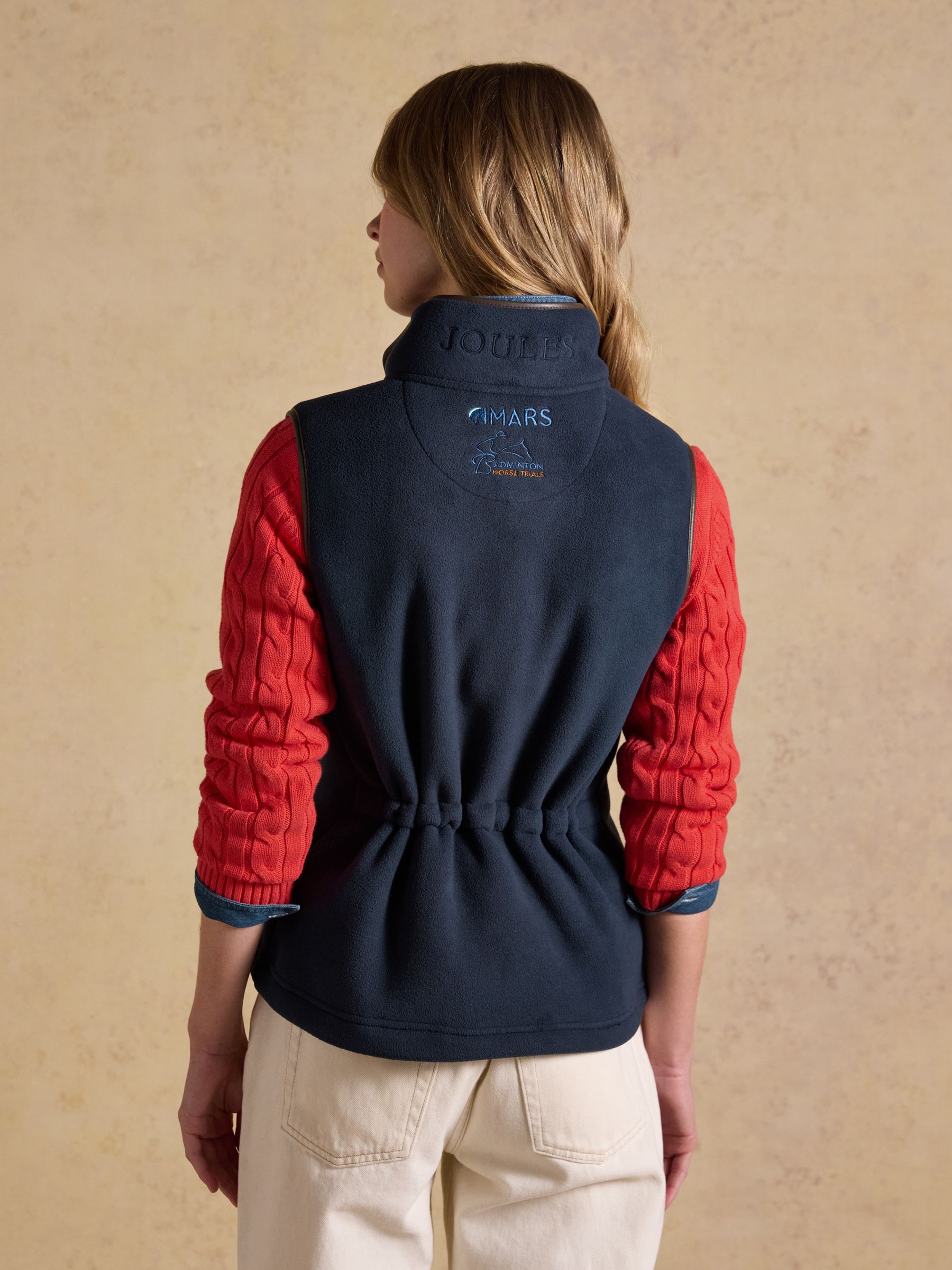 Official Badminton Navy Heritage Fleece Gilet - Image 2 of 12