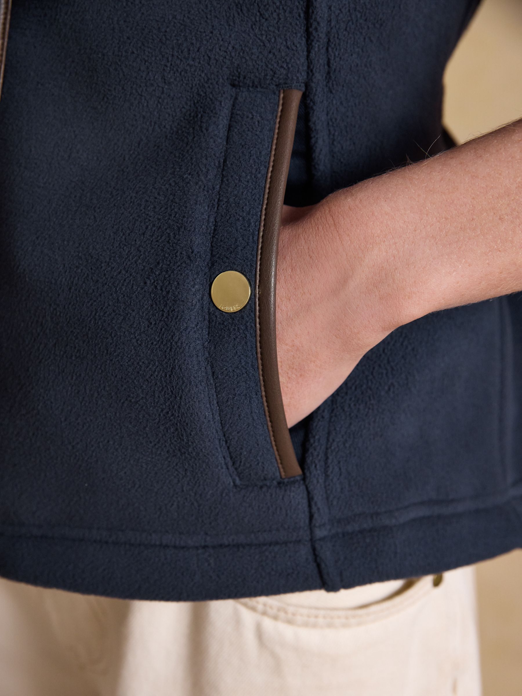 Official Badminton Navy Heritage Fleece Gilet - Image 5 of 12