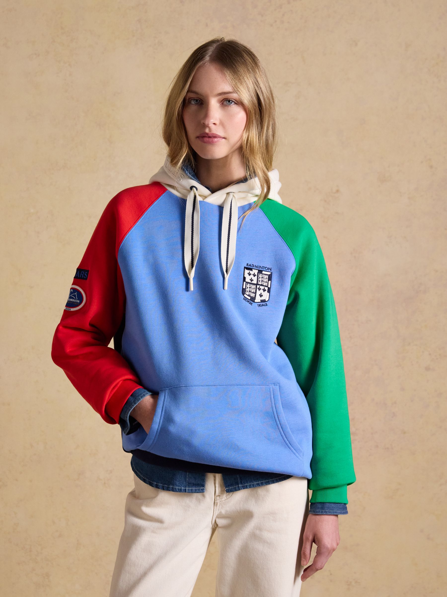 Official Badminton Multi Colourblock Unisex Hoodie - Image 6 of 13