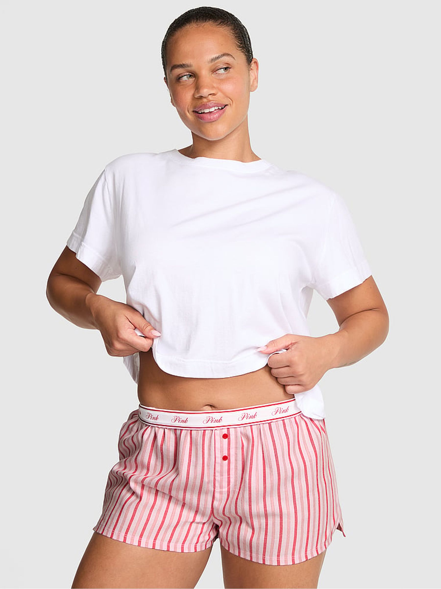 Red and Pink Stripe Pyjama Bottoms - Image 1 of 2