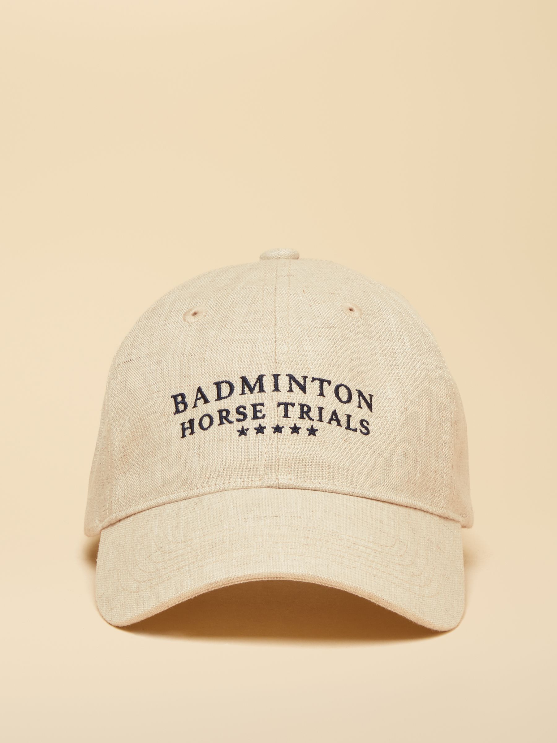 Official Badminton Cream Unisex Linen Cap - Image 1 of 4