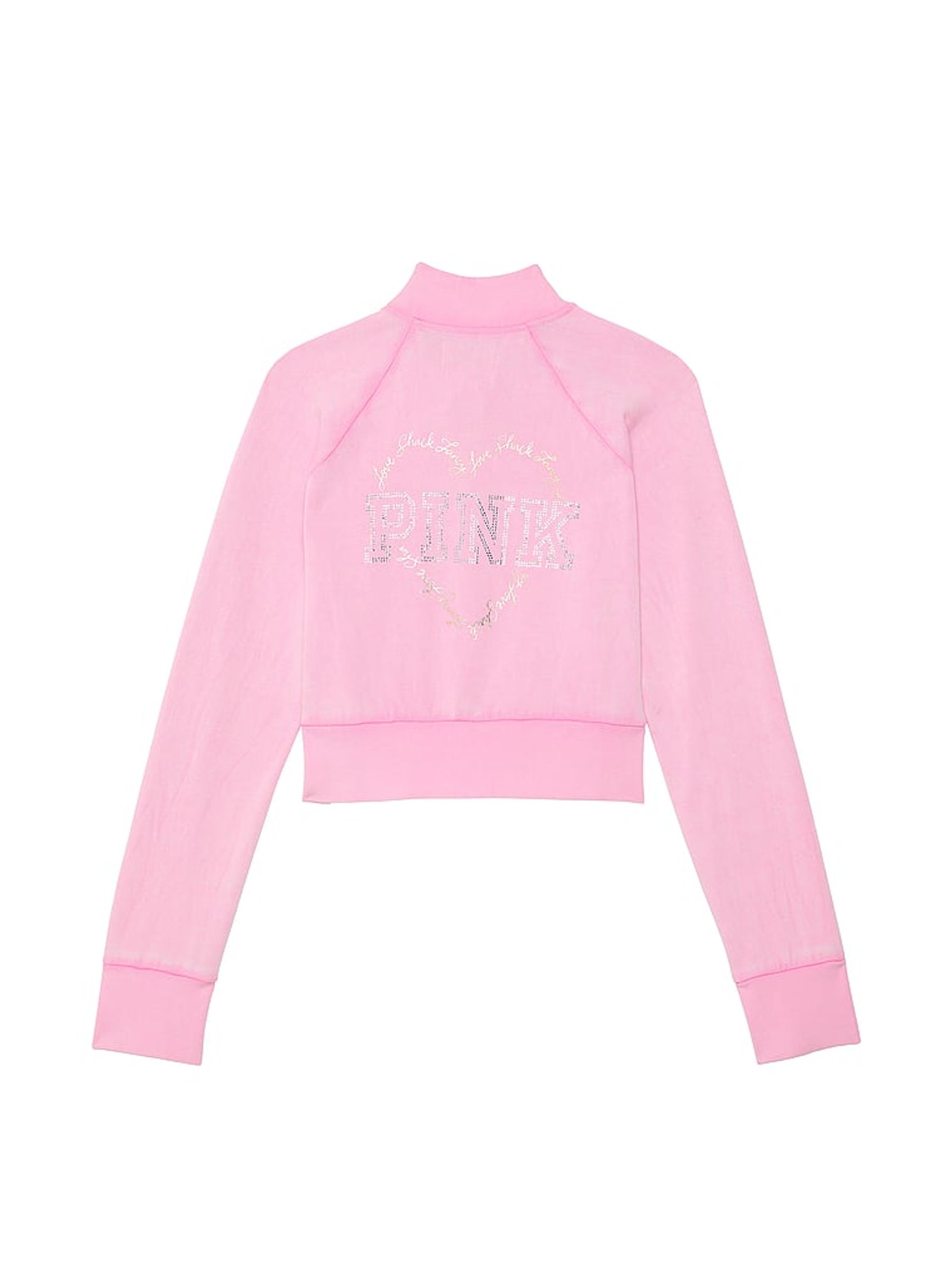 Pink Fleece Cropped Jacket - Image 4 of 4