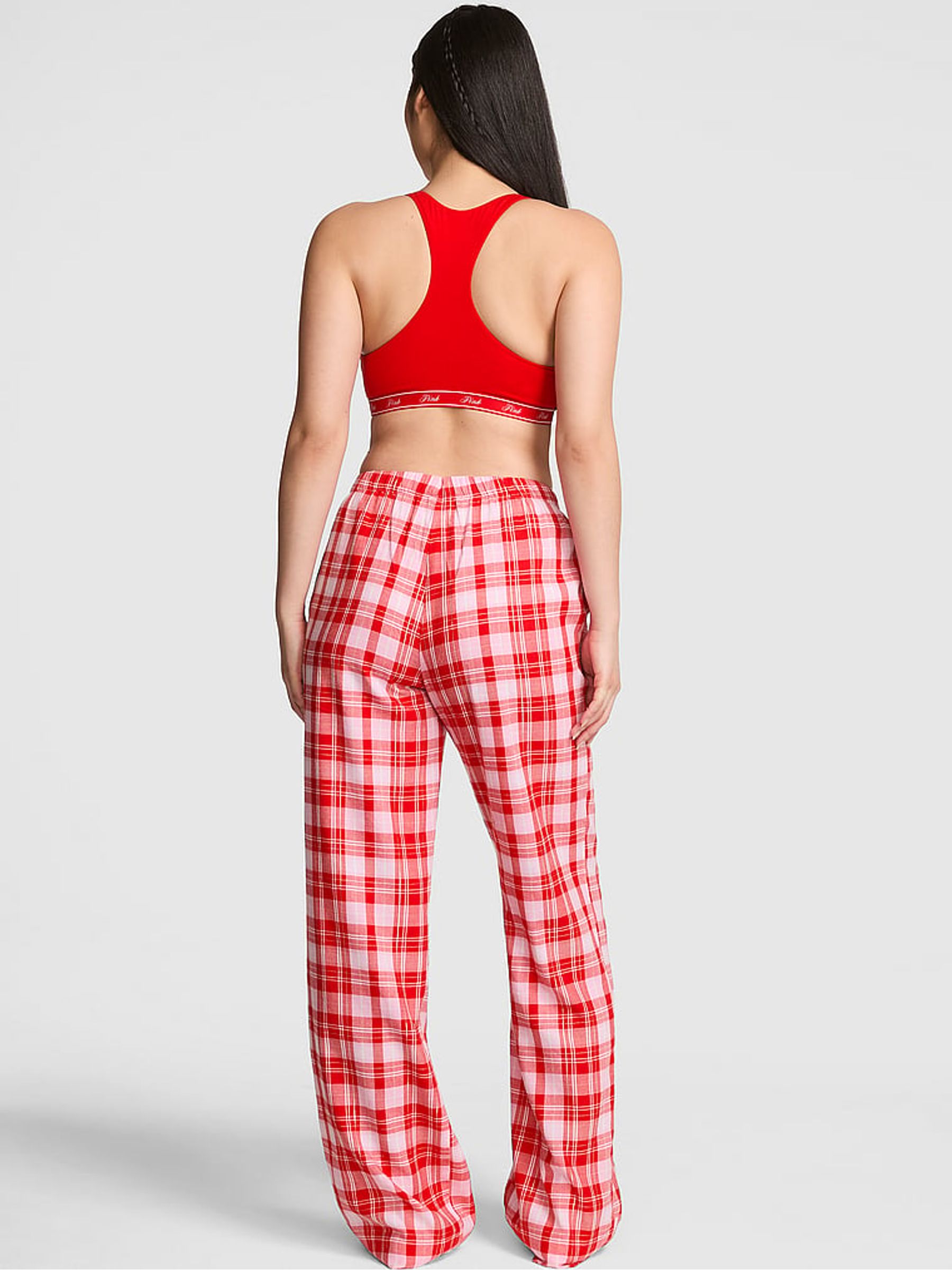 Red and Pink Tartan Pyjama Bottoms - Image 2 of 2