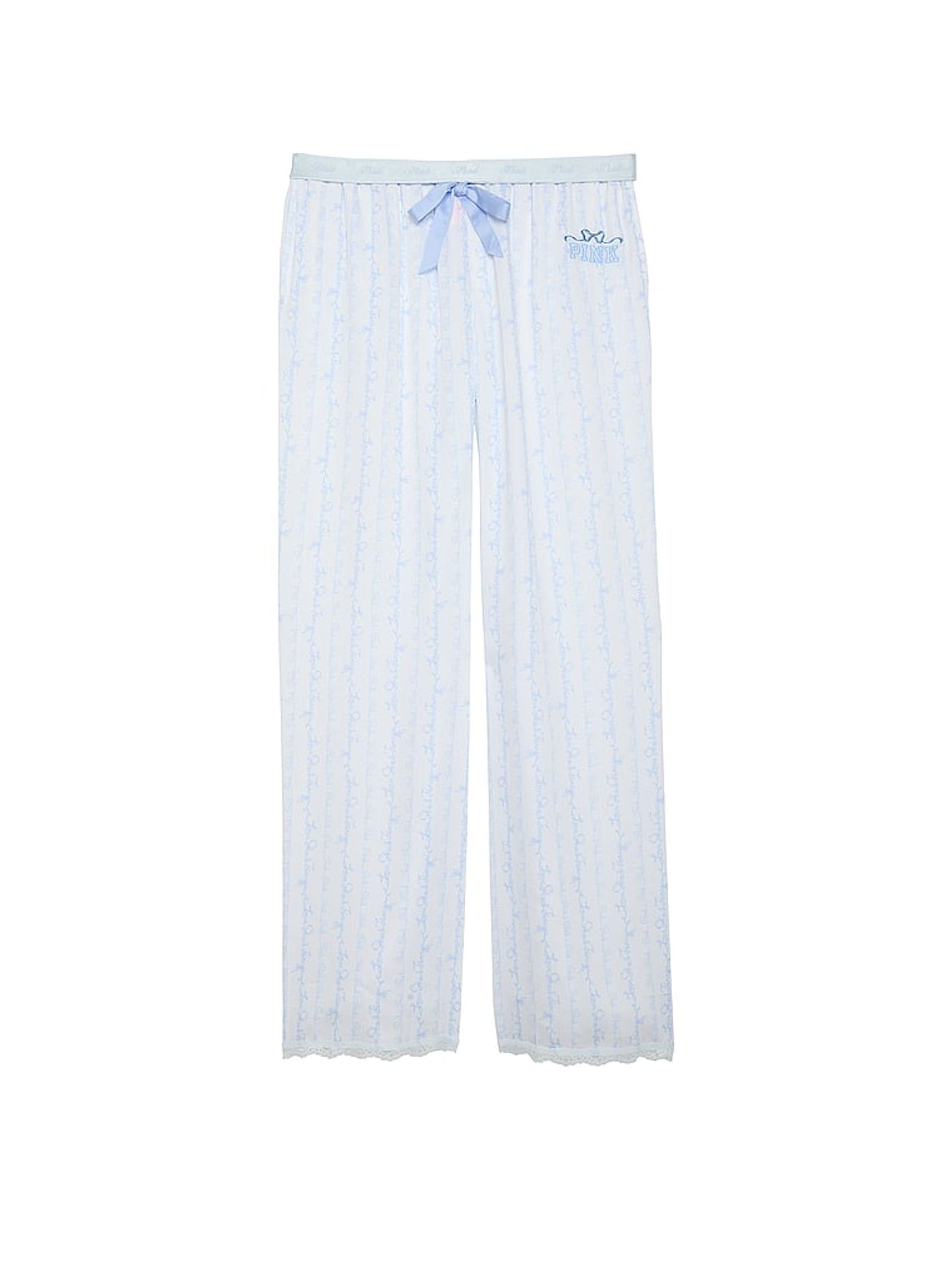 Blue Lyocell Pyjama Bottoms - Image 2 of 2