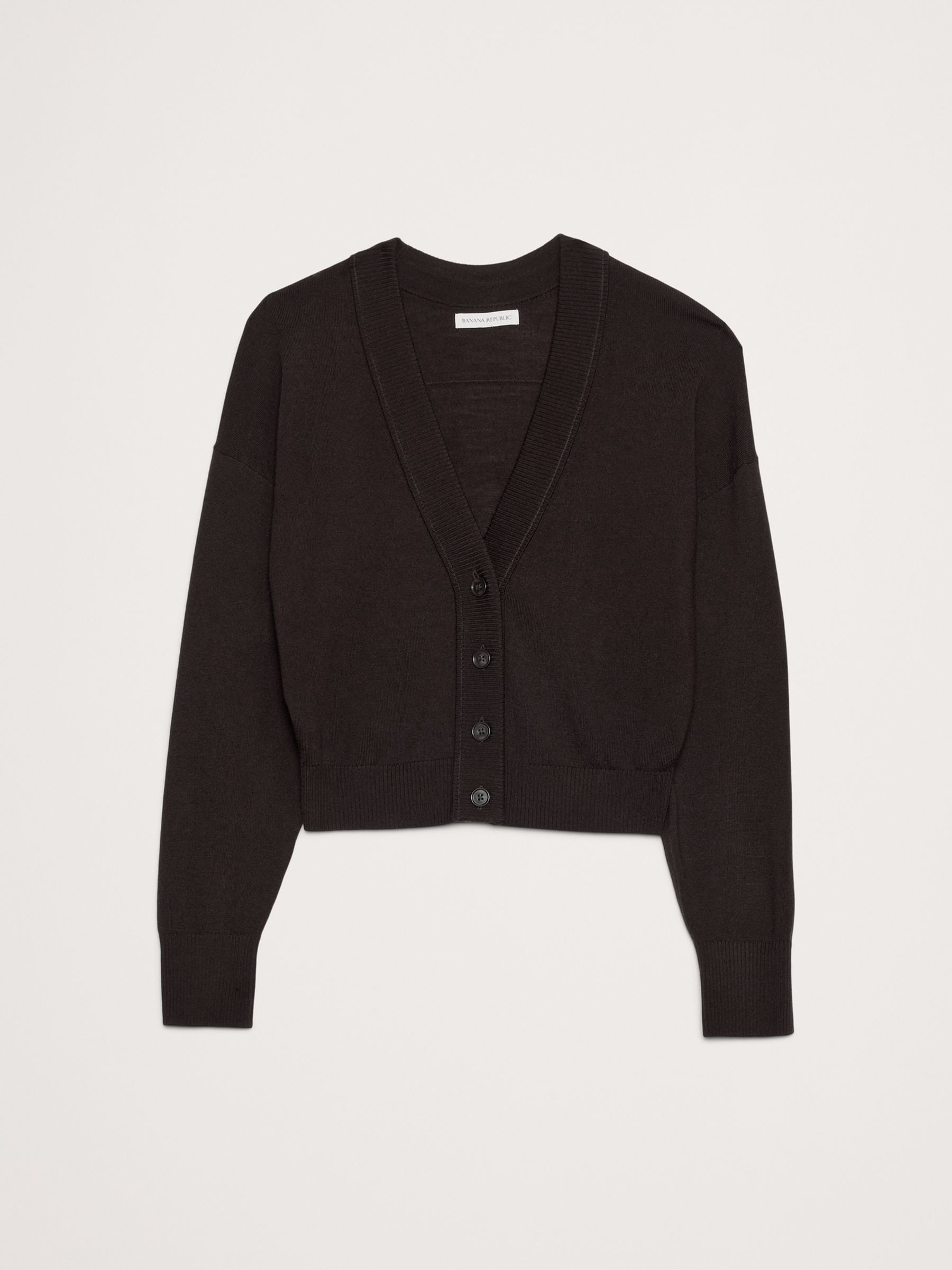 Banana Republic Brown Merino Cardigan - Image 4 of 4