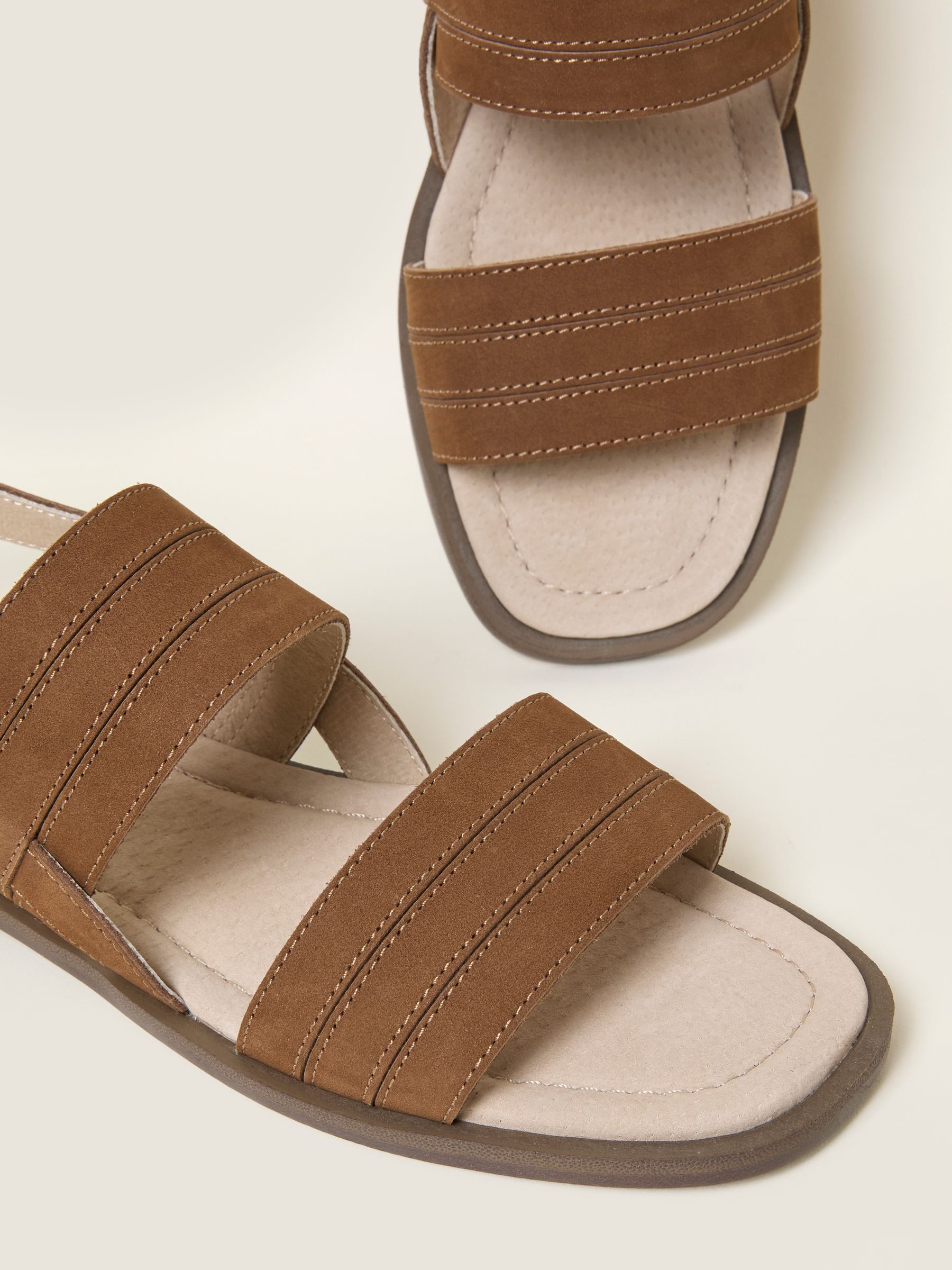 Tan Brown Amalie Leather Sandal - Image 2 of 3