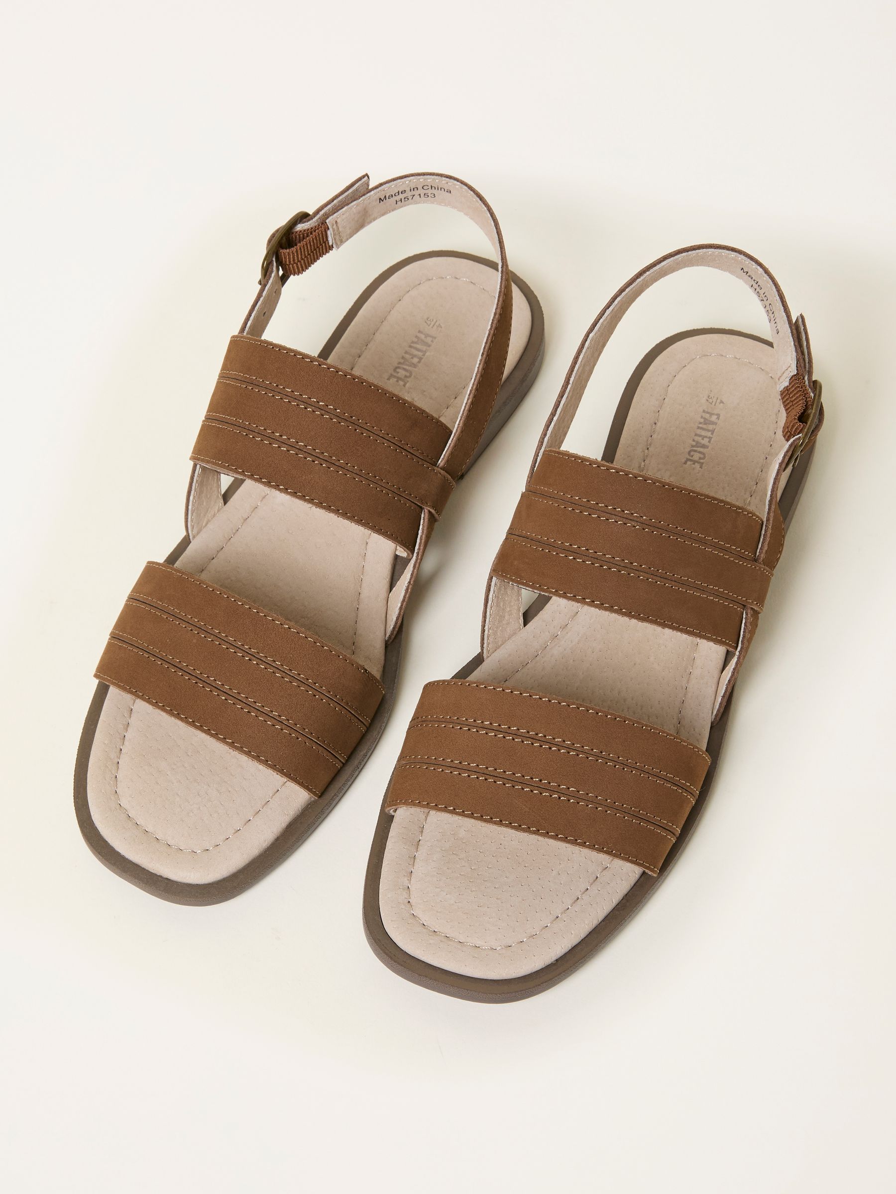 Tan Brown Amalie Leather Sandal - Image 3 of 3