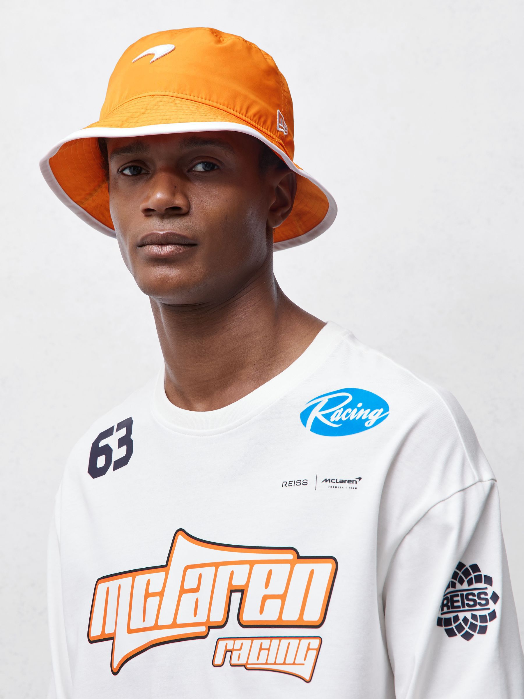 McLaren F1 Team Speedmark Bucket Hat in Papaya Orange - image 2