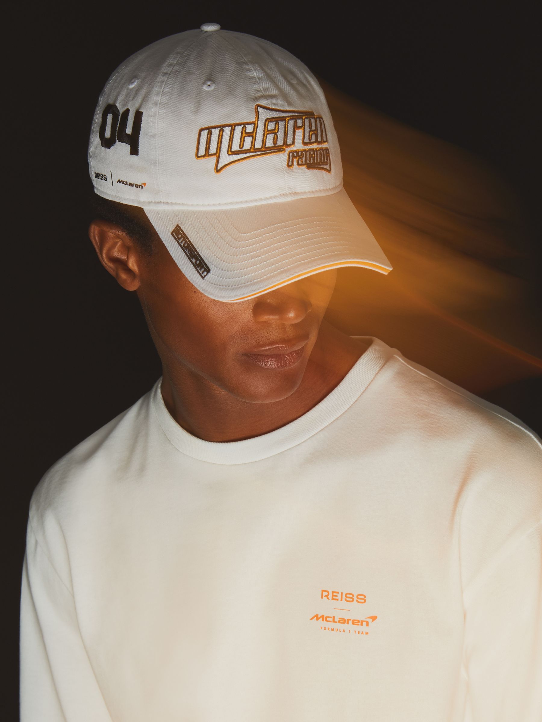 McLaren Racing Heritage Cap Unisex Fit in White - Image 3 of 6