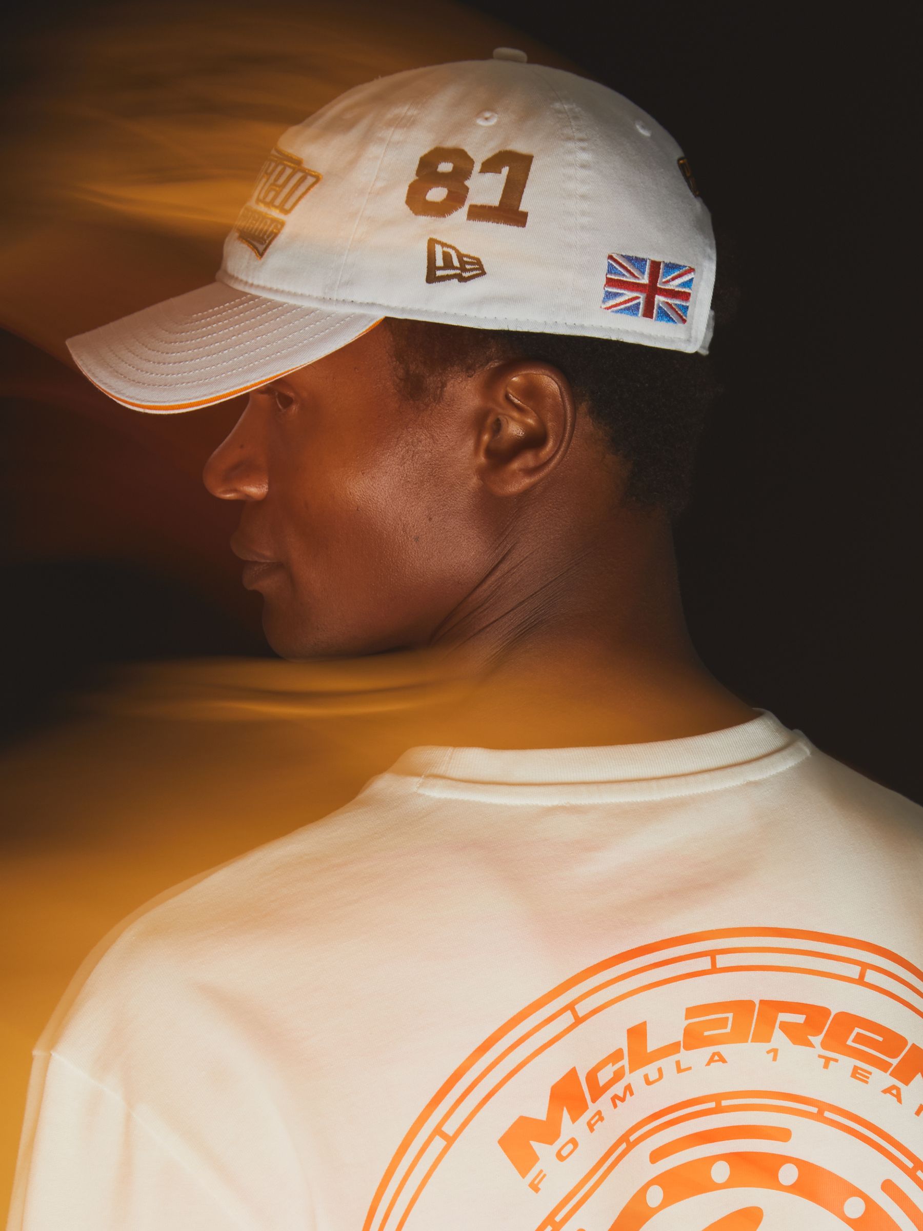 McLaren Racing Heritage Cap Unisex Fit in White - Image 6 of 6