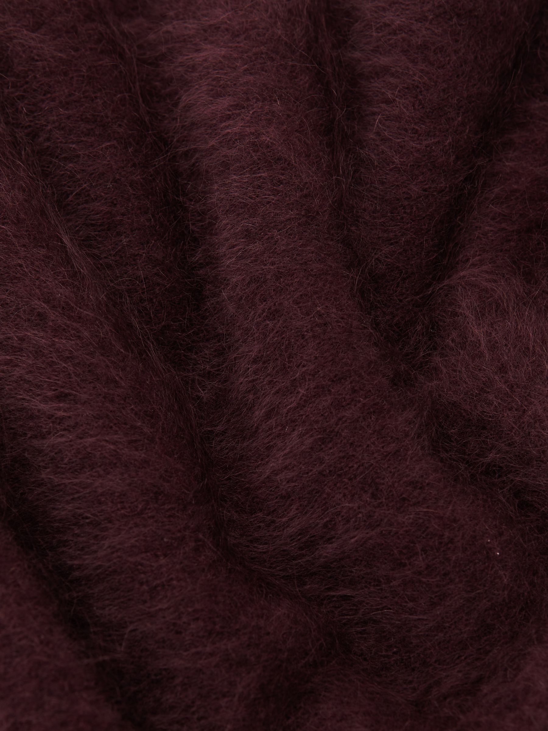 Brushed Cashmere Vest in Burgundy - Image 4 of 5