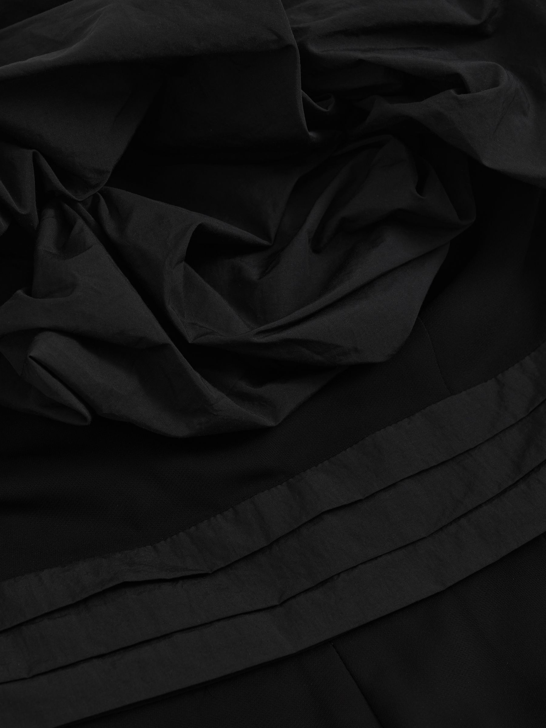 Sculptural Strapless Wide-Leg Jumpsuit in Black - Image 5 of 5