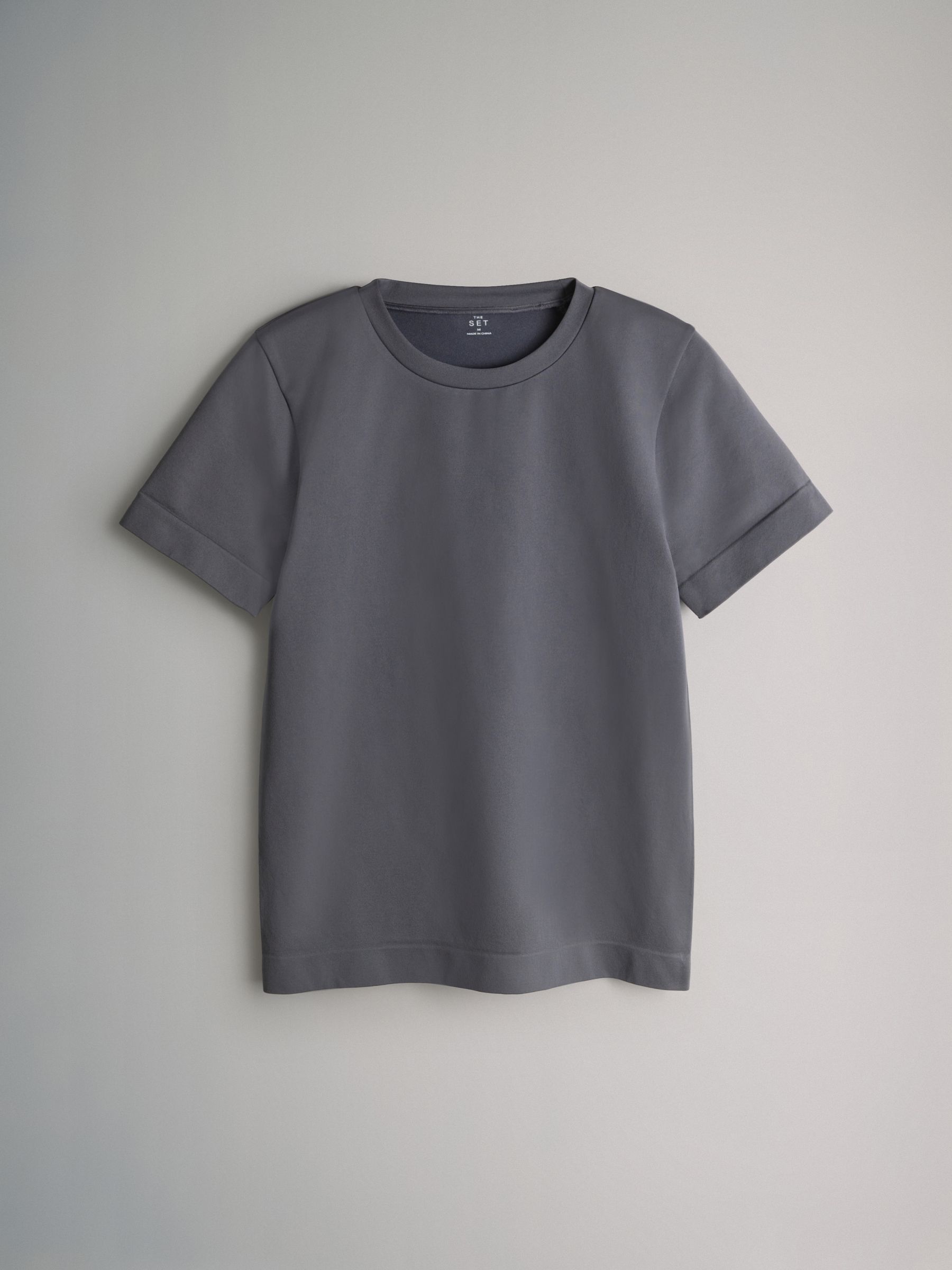 3 Pack Active Smoothing Sports T-Shirt Black/Charcoal/Grey - Image 3 of 6