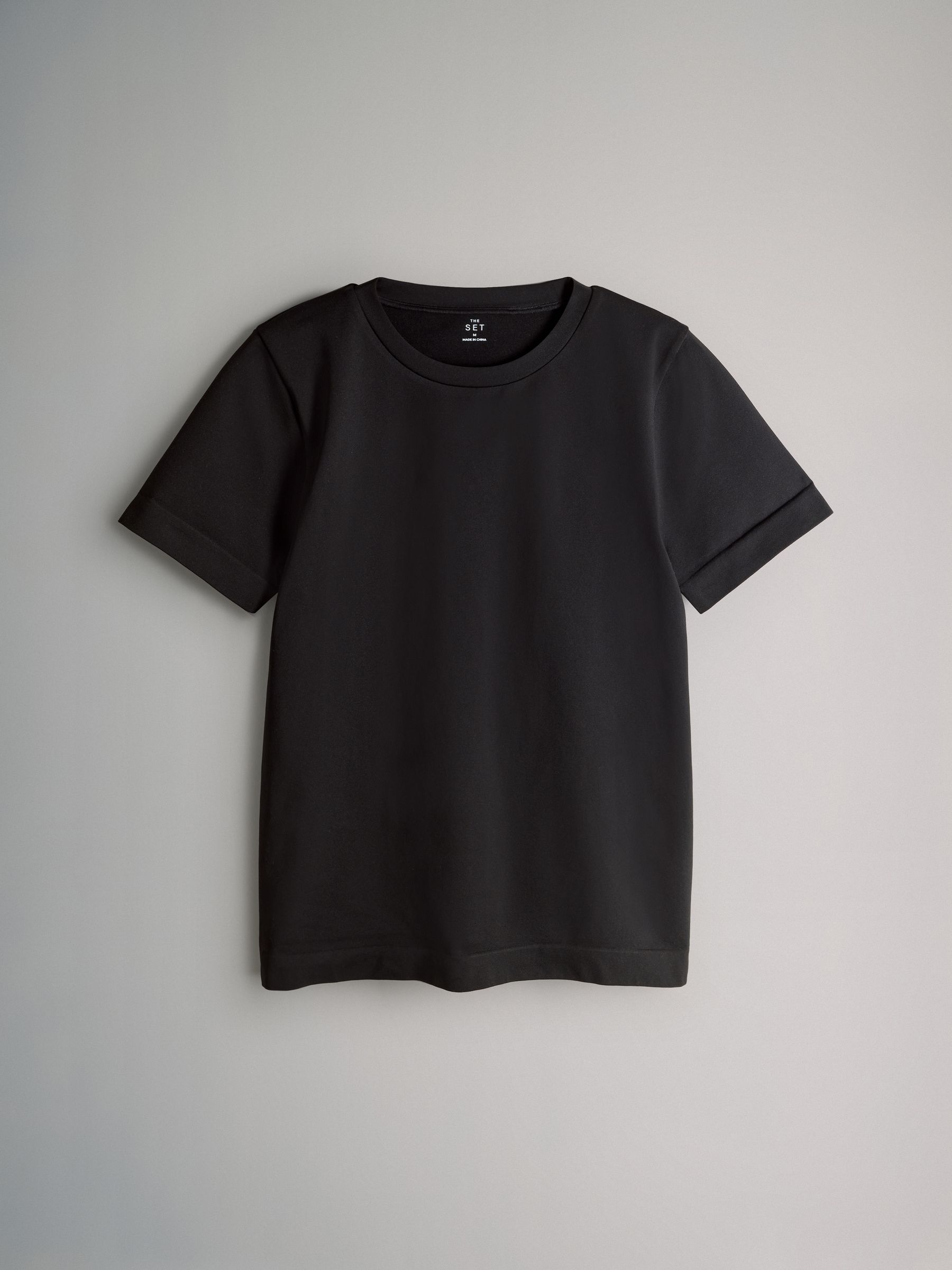 3 Pack Active Smoothing Sports T-Shirt Black/Charcoal/Grey - Image 4 of 6