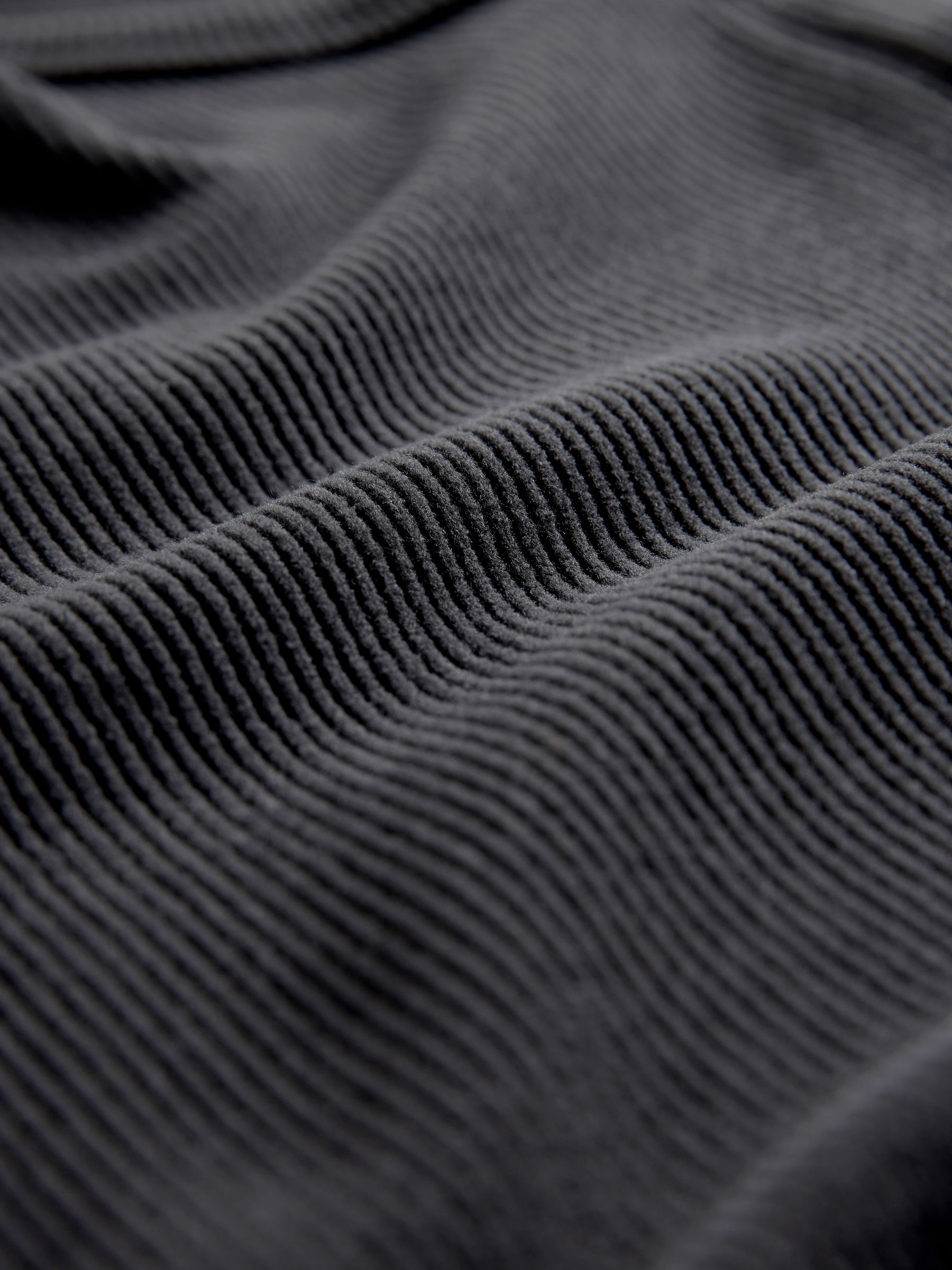 2 Pack Soft Touch Ribbed Long Sleeve Cardigan Black/Grey - Image 4 of 5