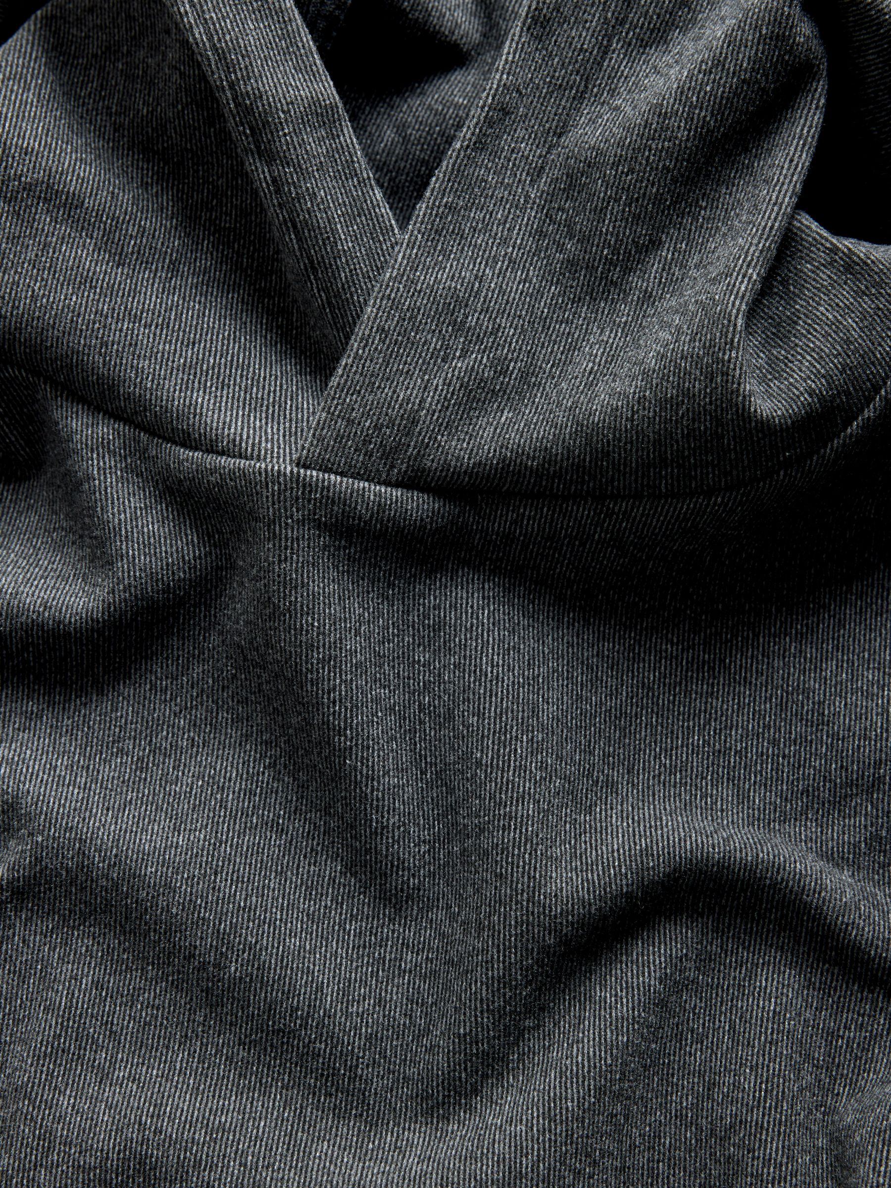 Soft Touch Ribbed Sweat Hoodie And Joggers Set Grey - Image 6 of 6