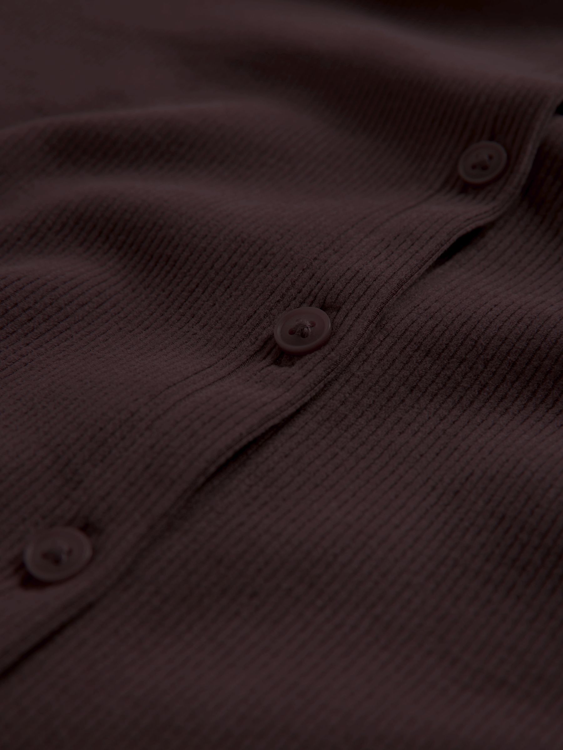 2 Pack Soft Touch Ribbed Long Sleeve Cardigan Chocolate Brown/Navy - Image 5 of 5