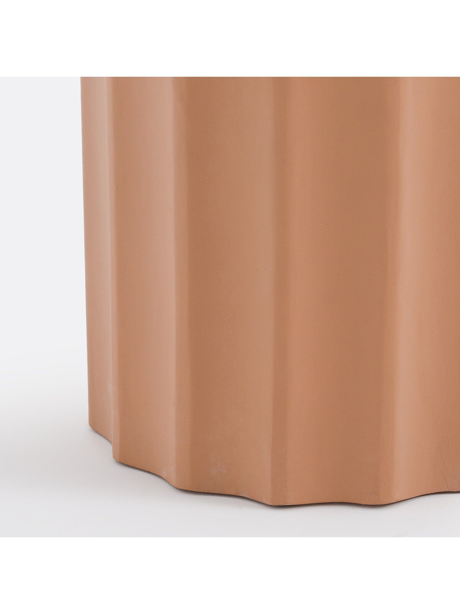 La Redoute Intérieurs Terracotta Mannila Cement Fibre Garden Side Table - Image 4 of 5