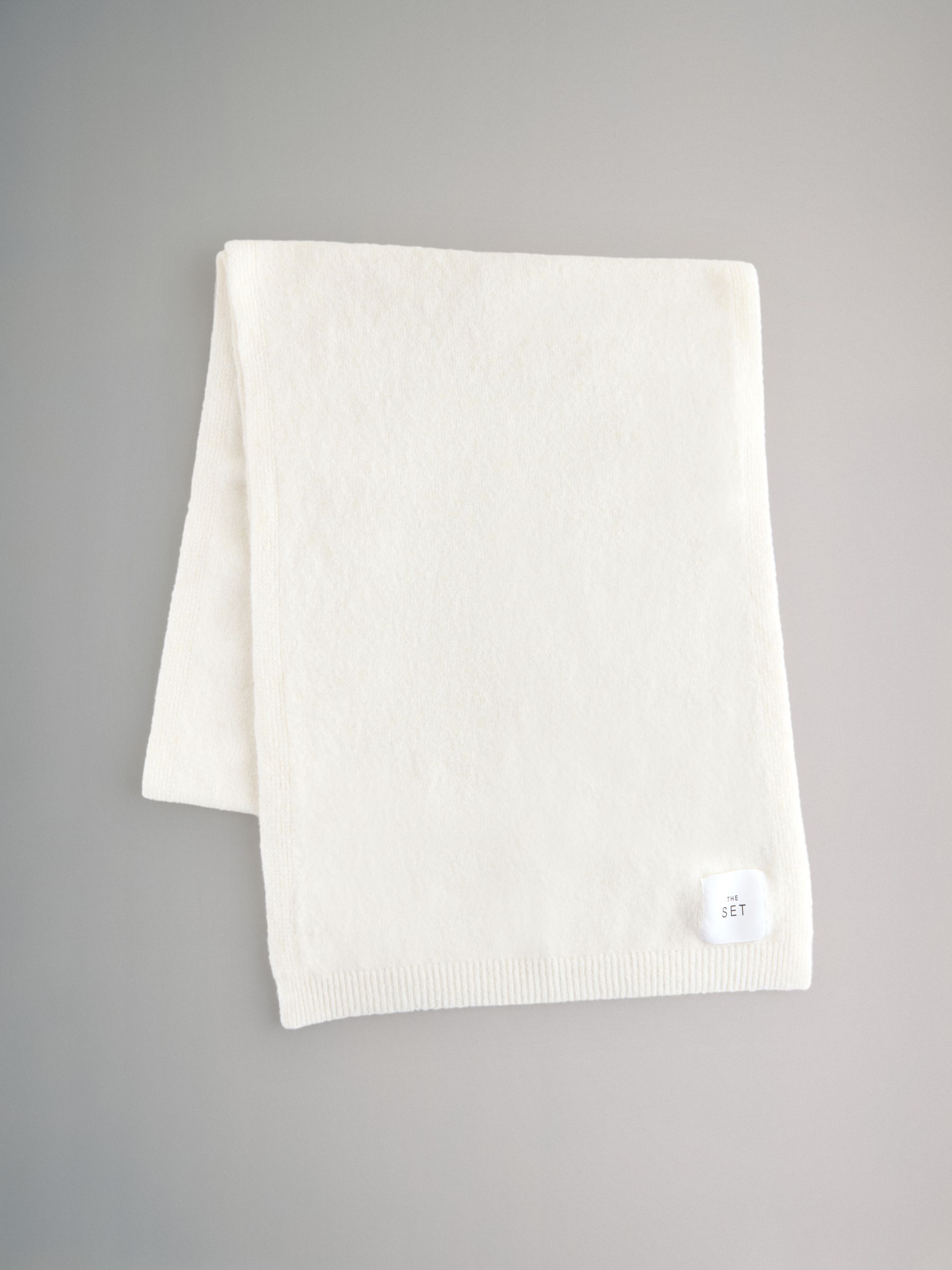 Oatmeal/Cream 2 Pack Fine Knit Scarf Set - Image 4 of 9