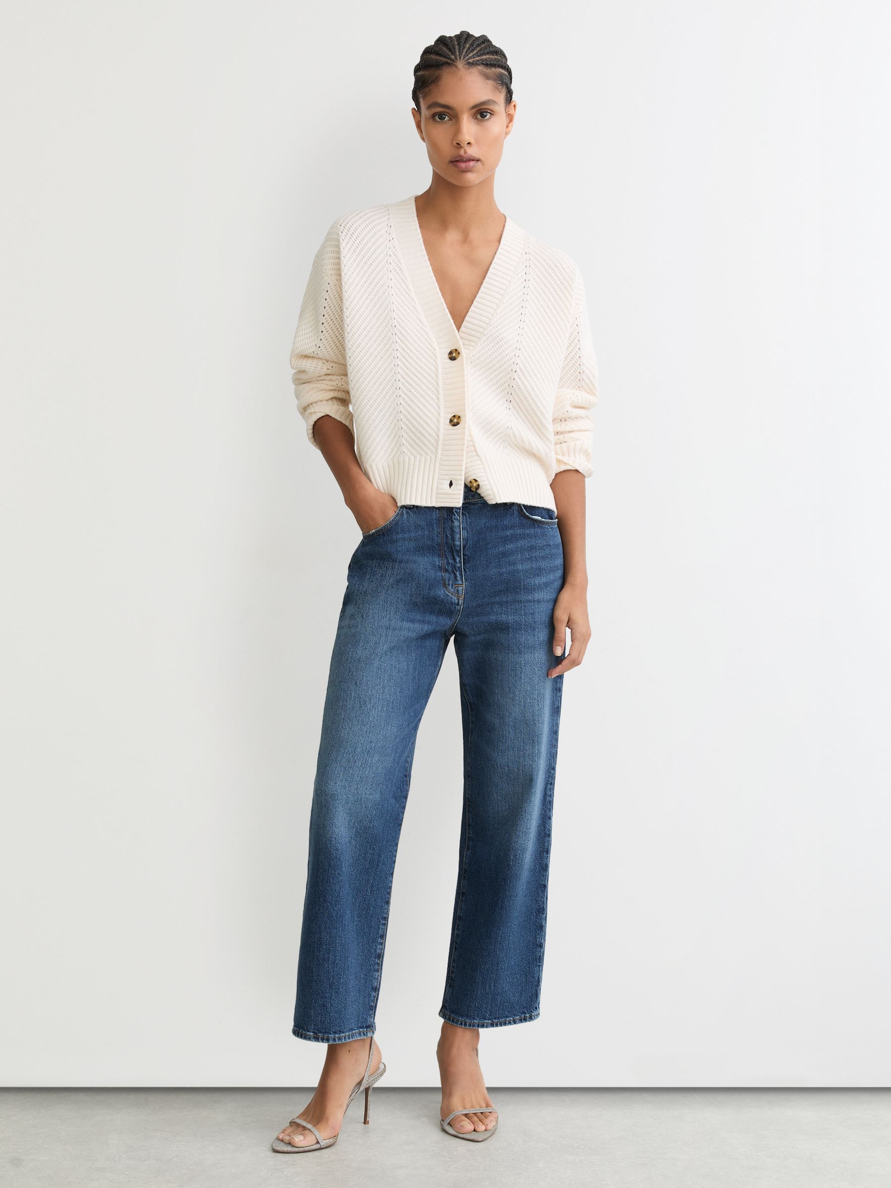 Strappy Stiletto Sandals in Silver - Image 7 of 7