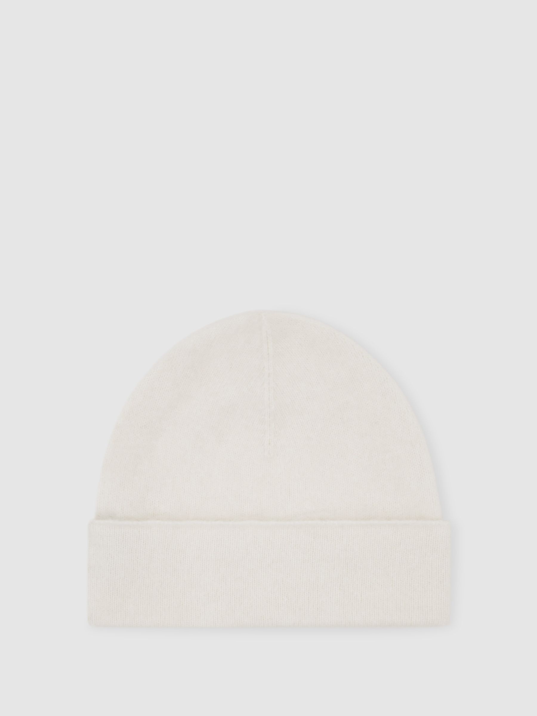 100% Cashmere Beanie in Cream - image 3