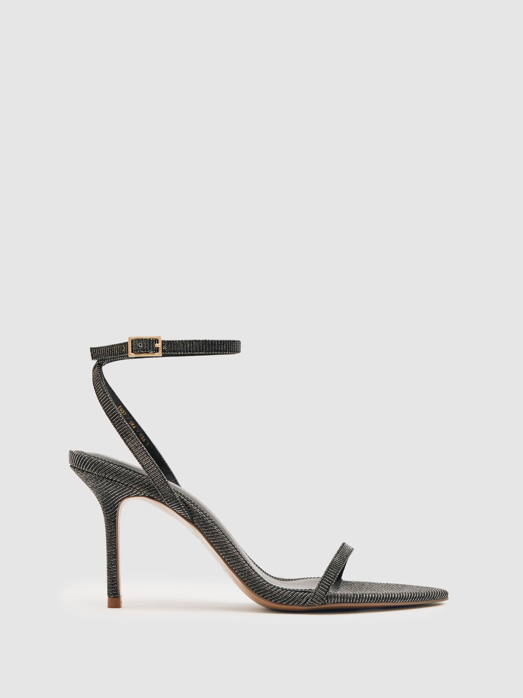 Strappy Stiletto Sandals in Bronze - image 5
