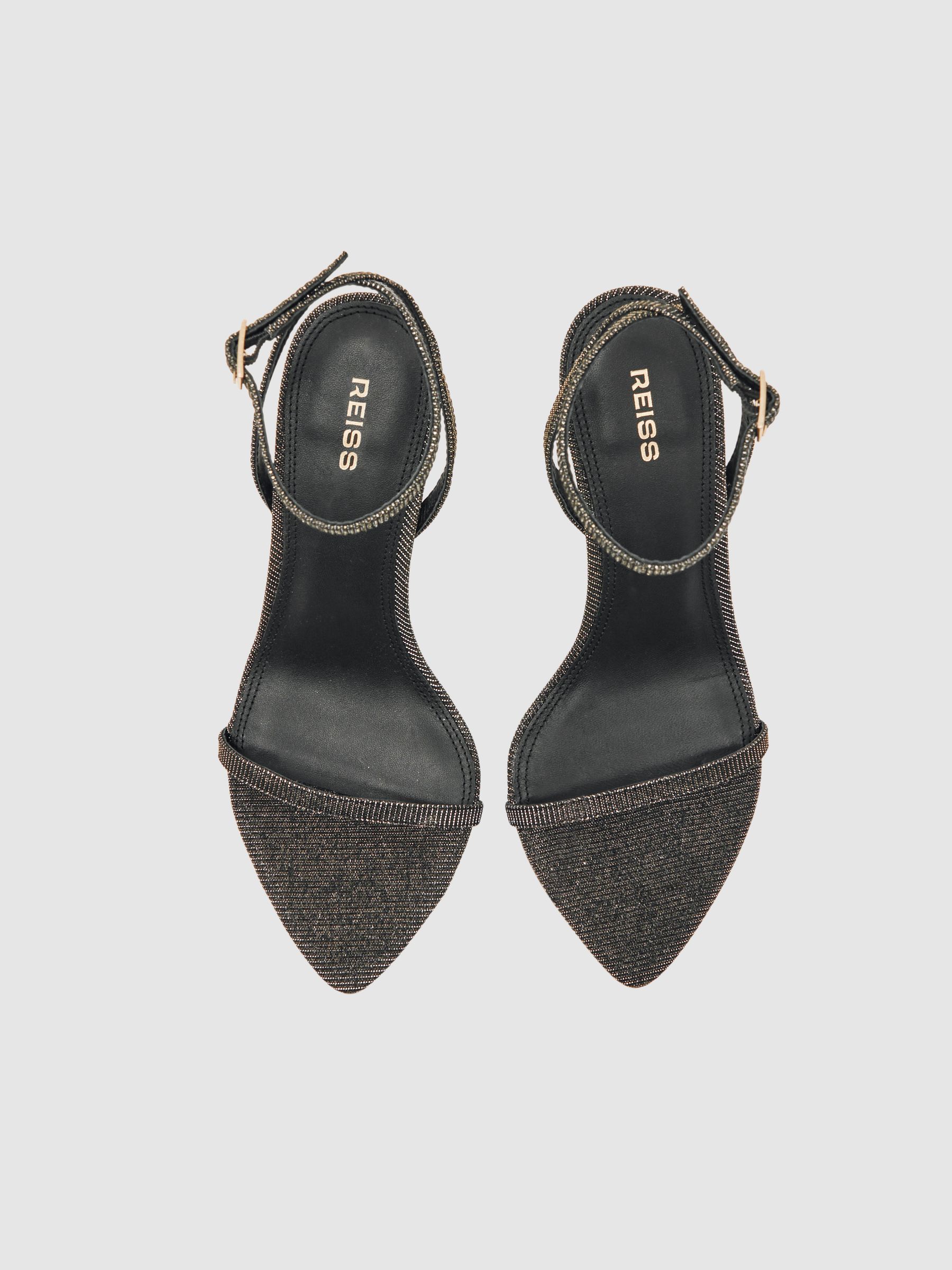 Strappy Stiletto Sandals in Bronze - image 3