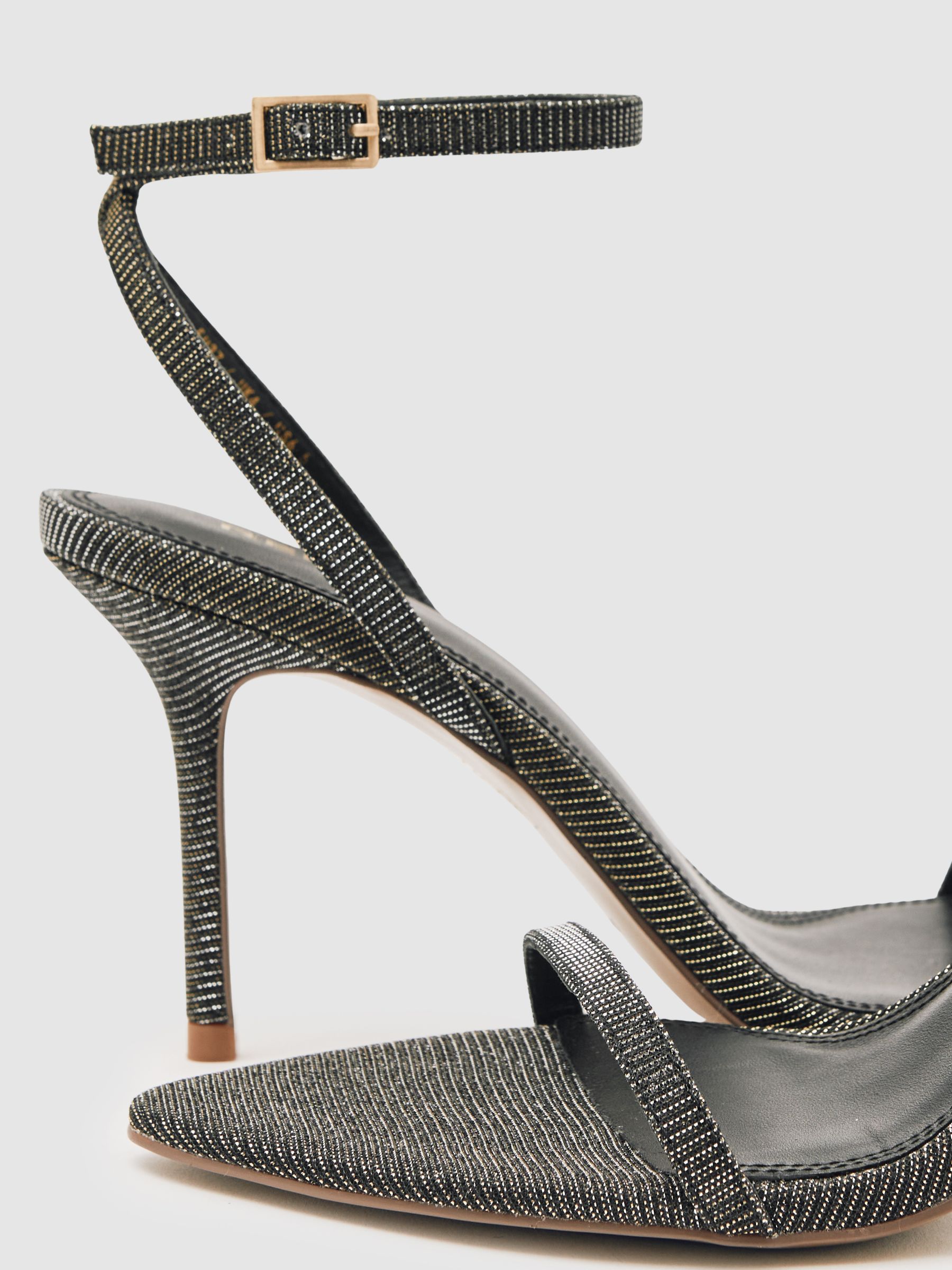 Strappy Stiletto Sandals in Bronze - image 2