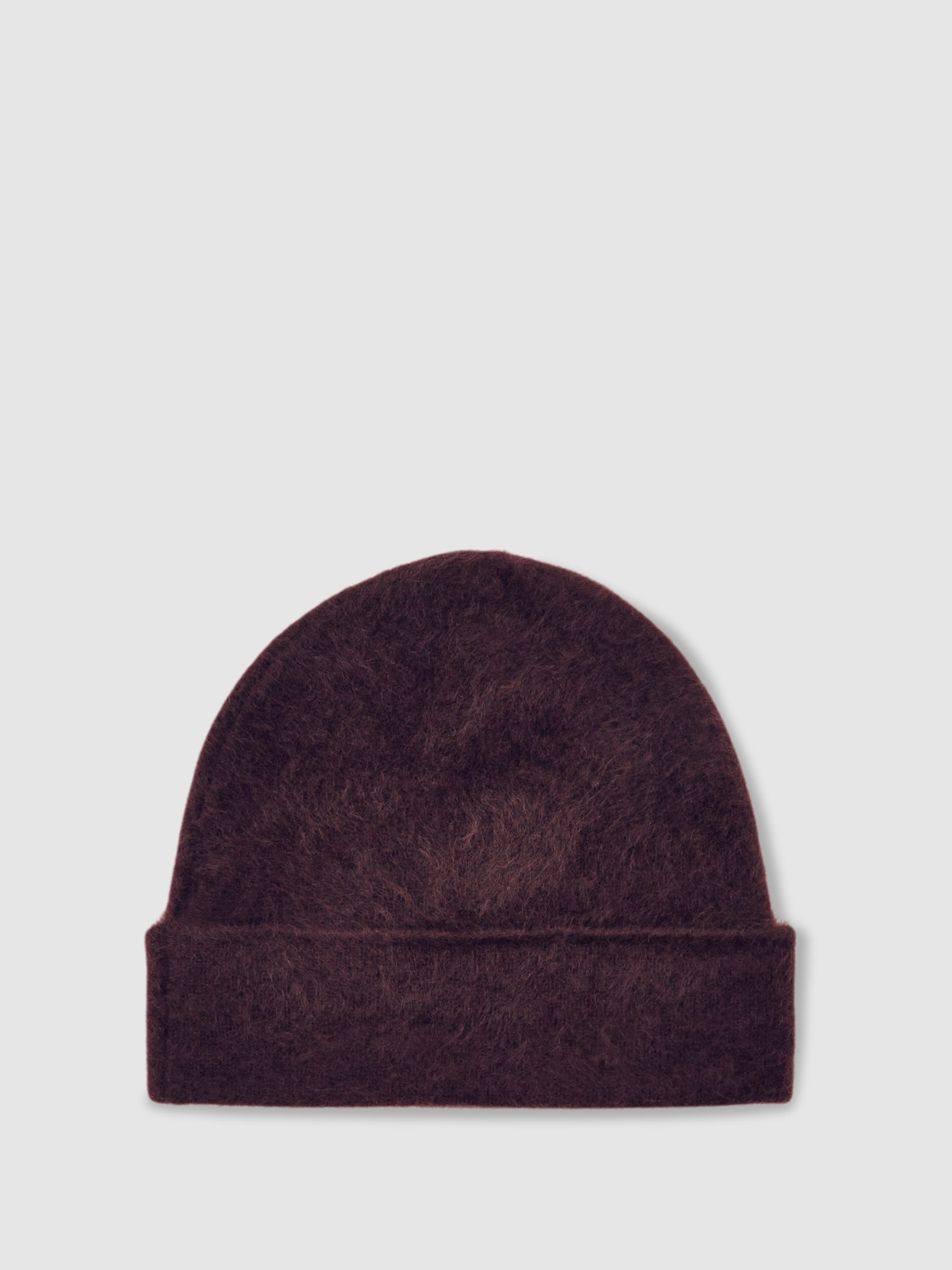 100% Cashmere Beanie in Burgundy - Image 3 of 4