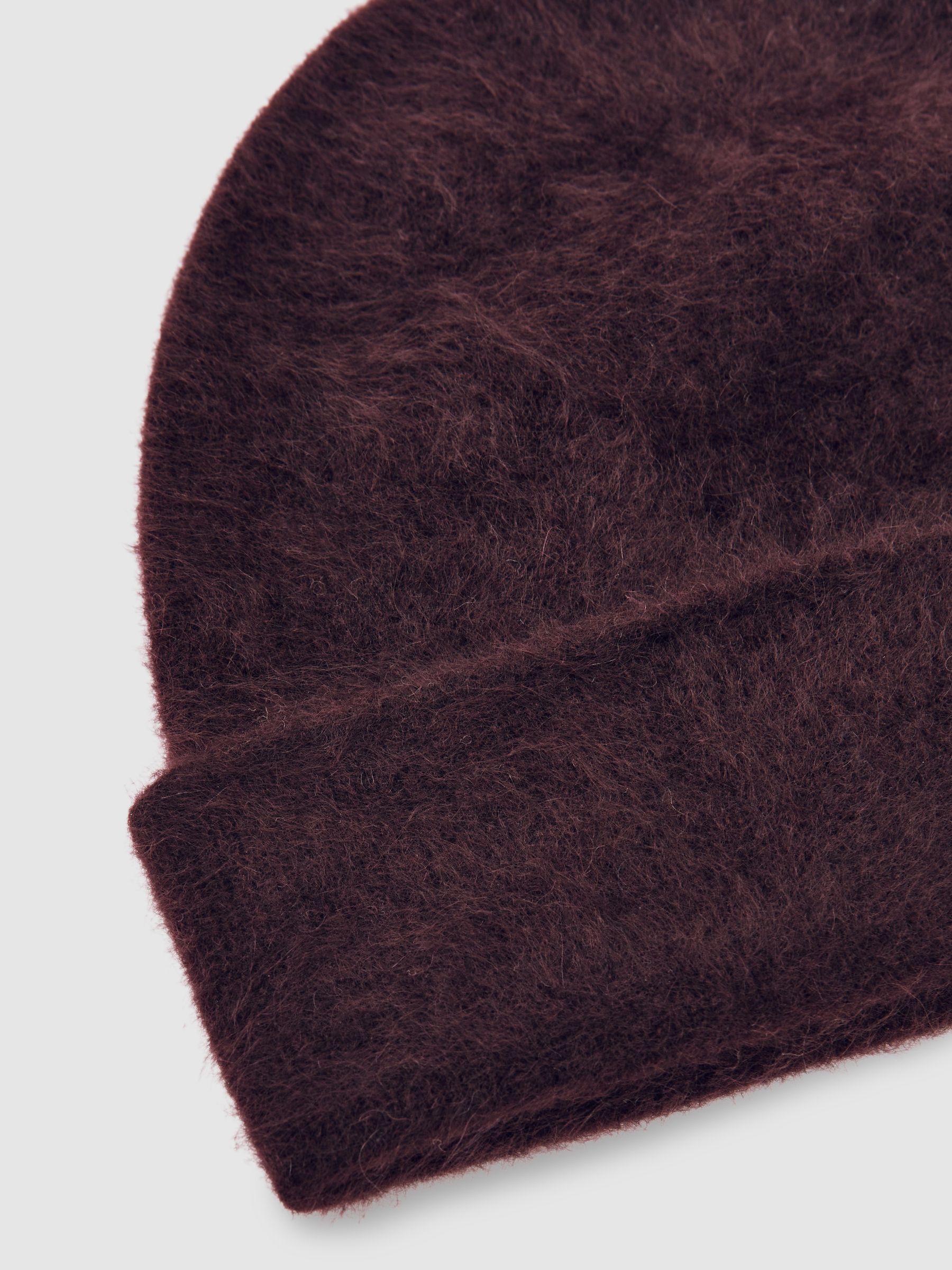 100% Cashmere Beanie in Burgundy - Image 4 of 4